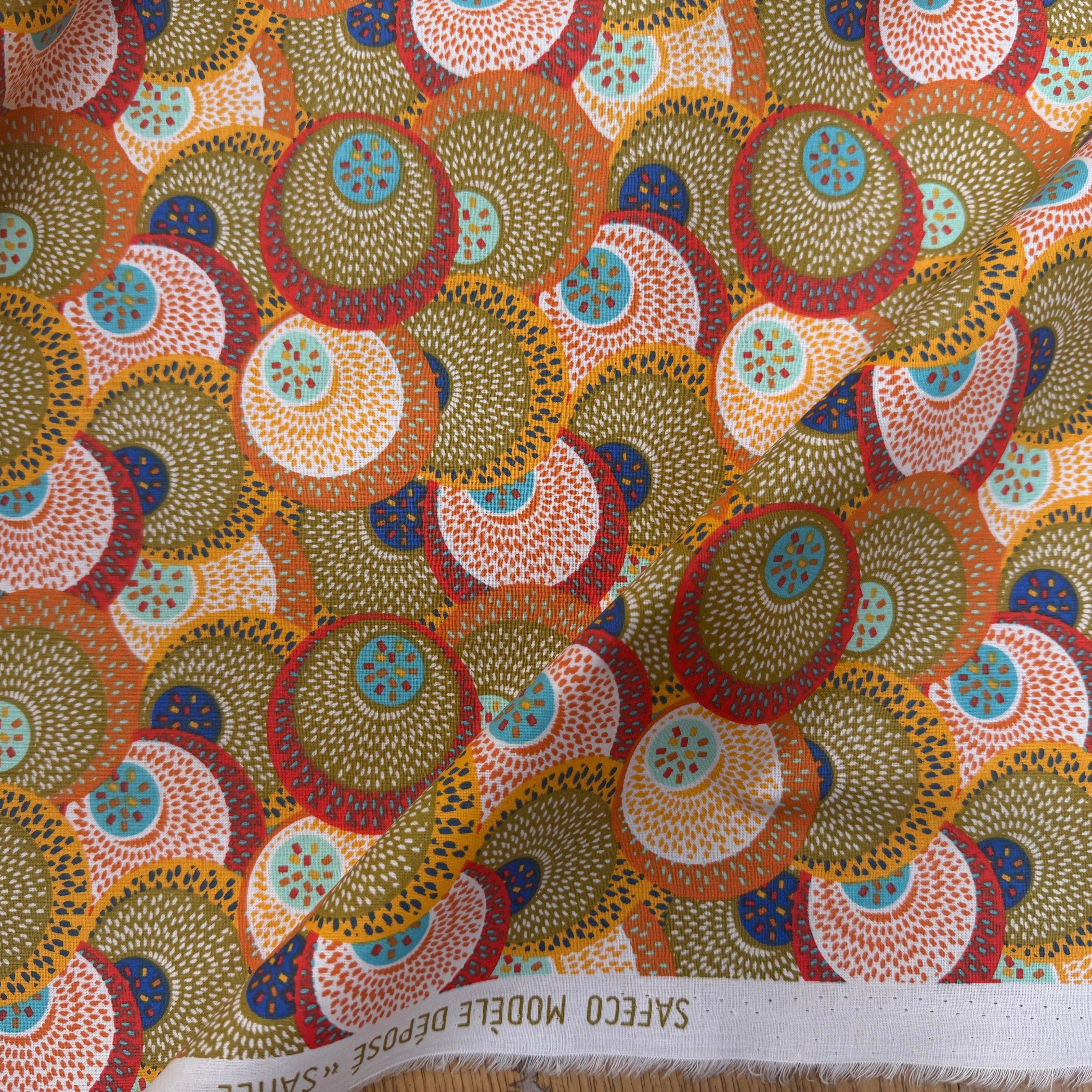 PERCALE DE COTON SAHEL KAKI 150 CM - My Little Coupon