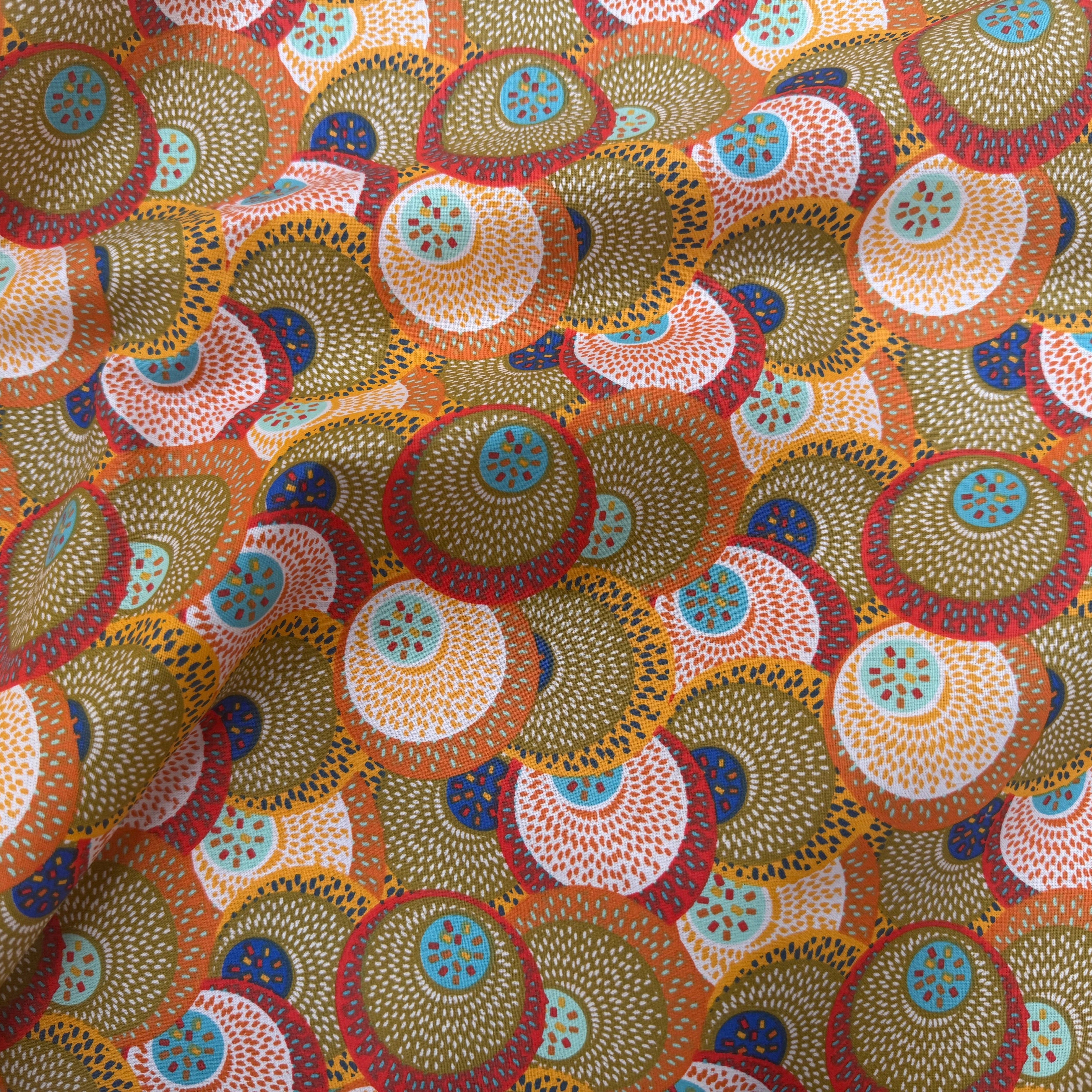 PERCALE DE COTON SAHEL KAKI 150 CM - My Little Coupon