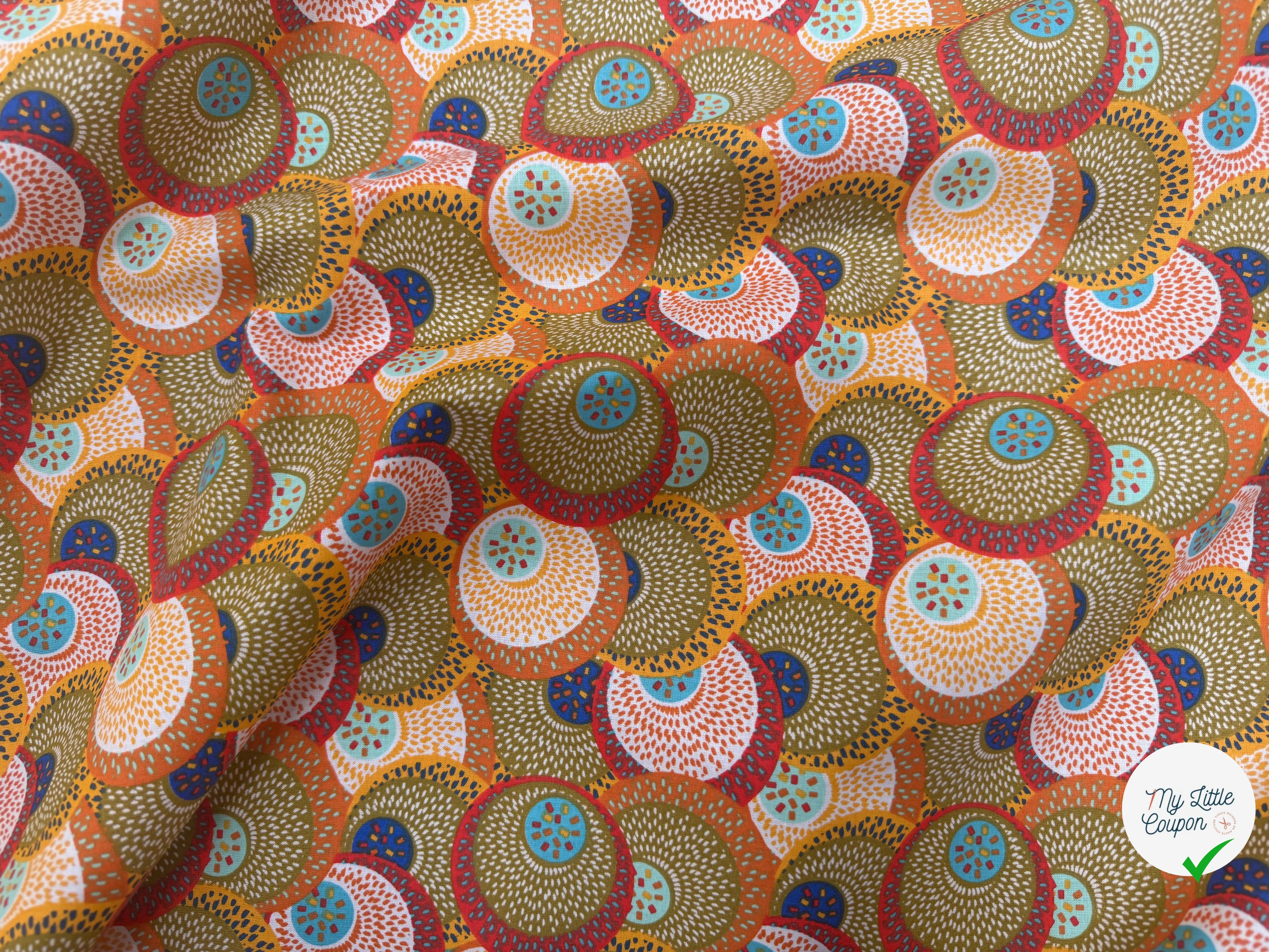 PERCALE DE COTON SAHEL KAKI 150 CM - My Little Coupon