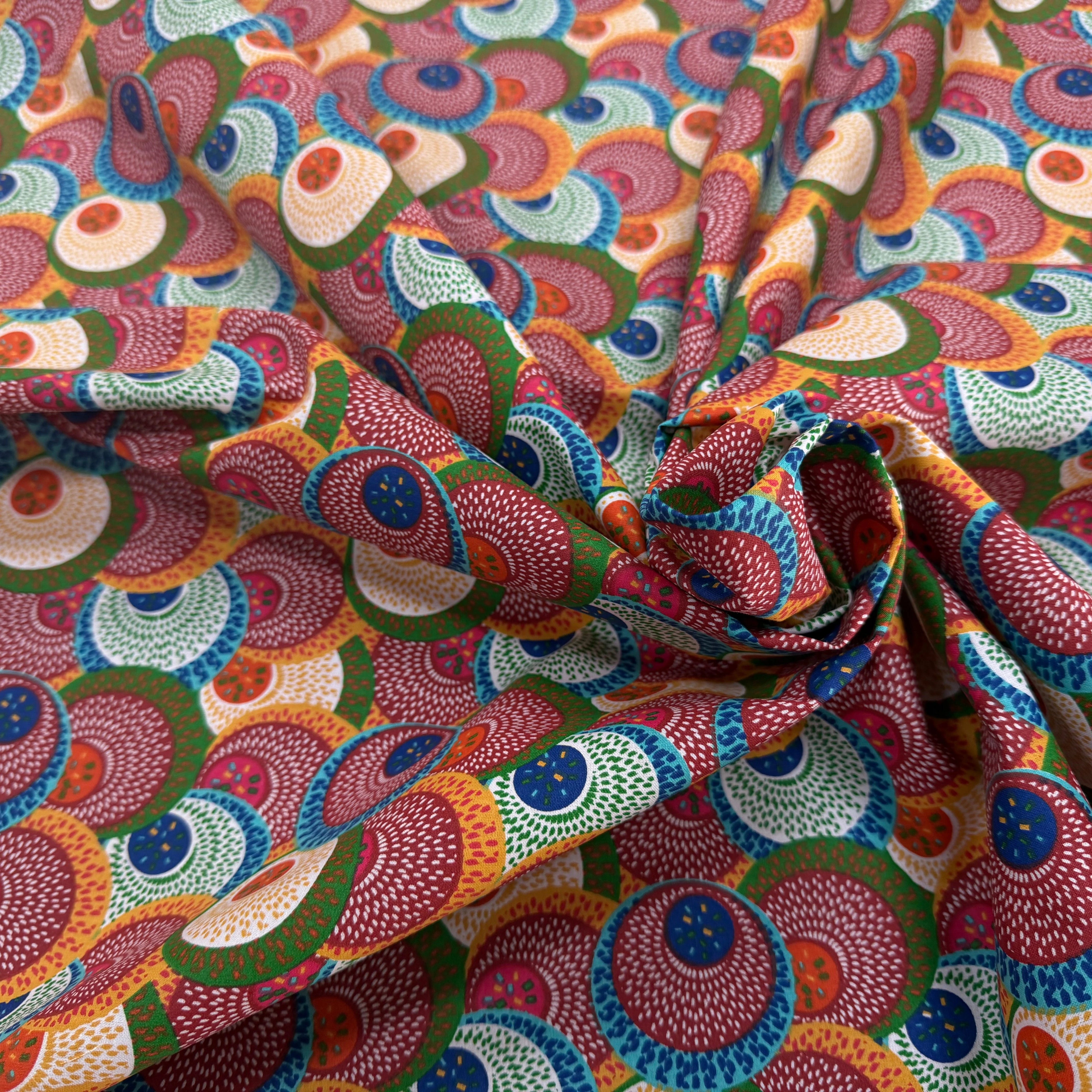 PERCALE DE COTON SAHEL MULTICO 150 CM - My Little Coupon