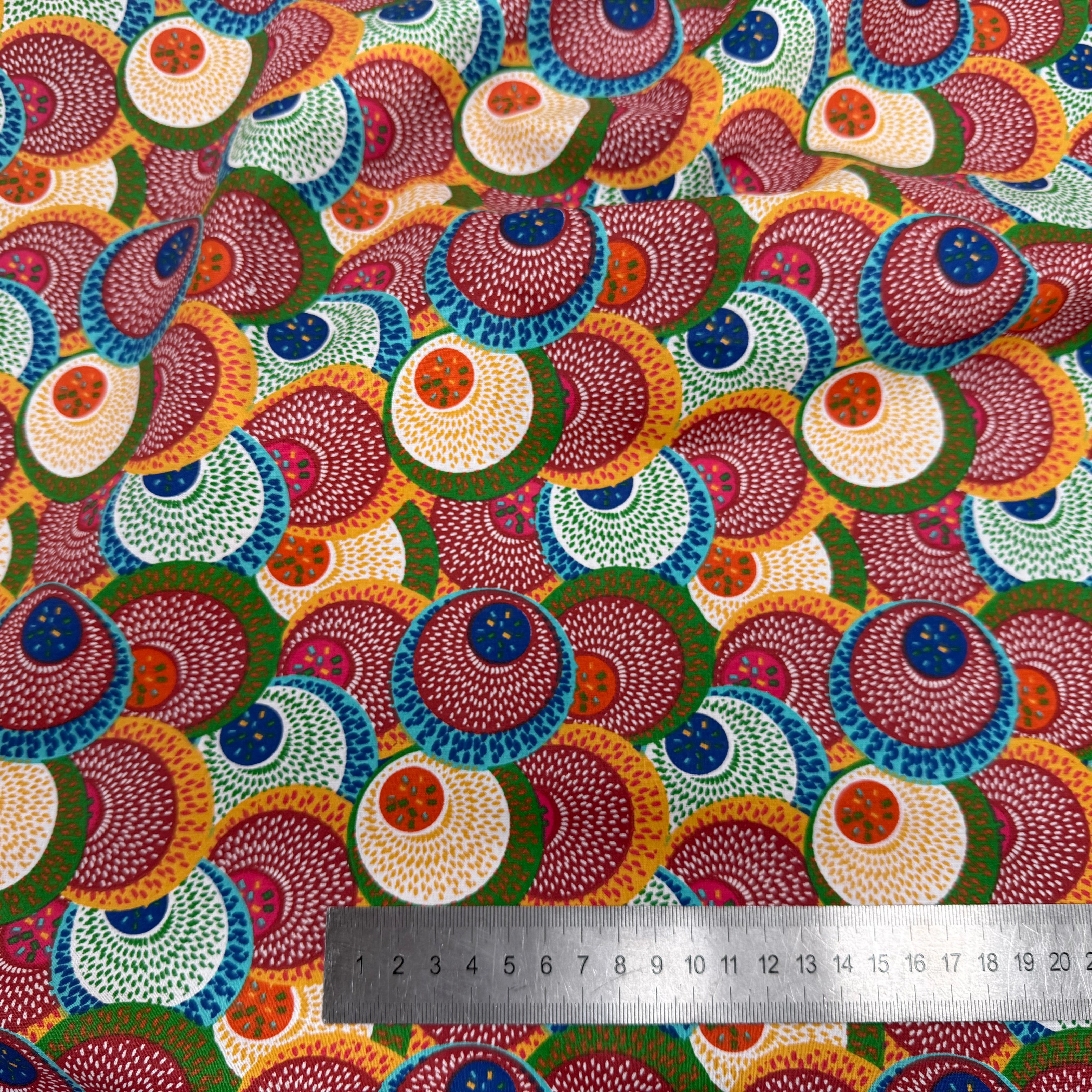 PERCALE DE COTON SAHEL MULTICO 150 CM - My Little Coupon