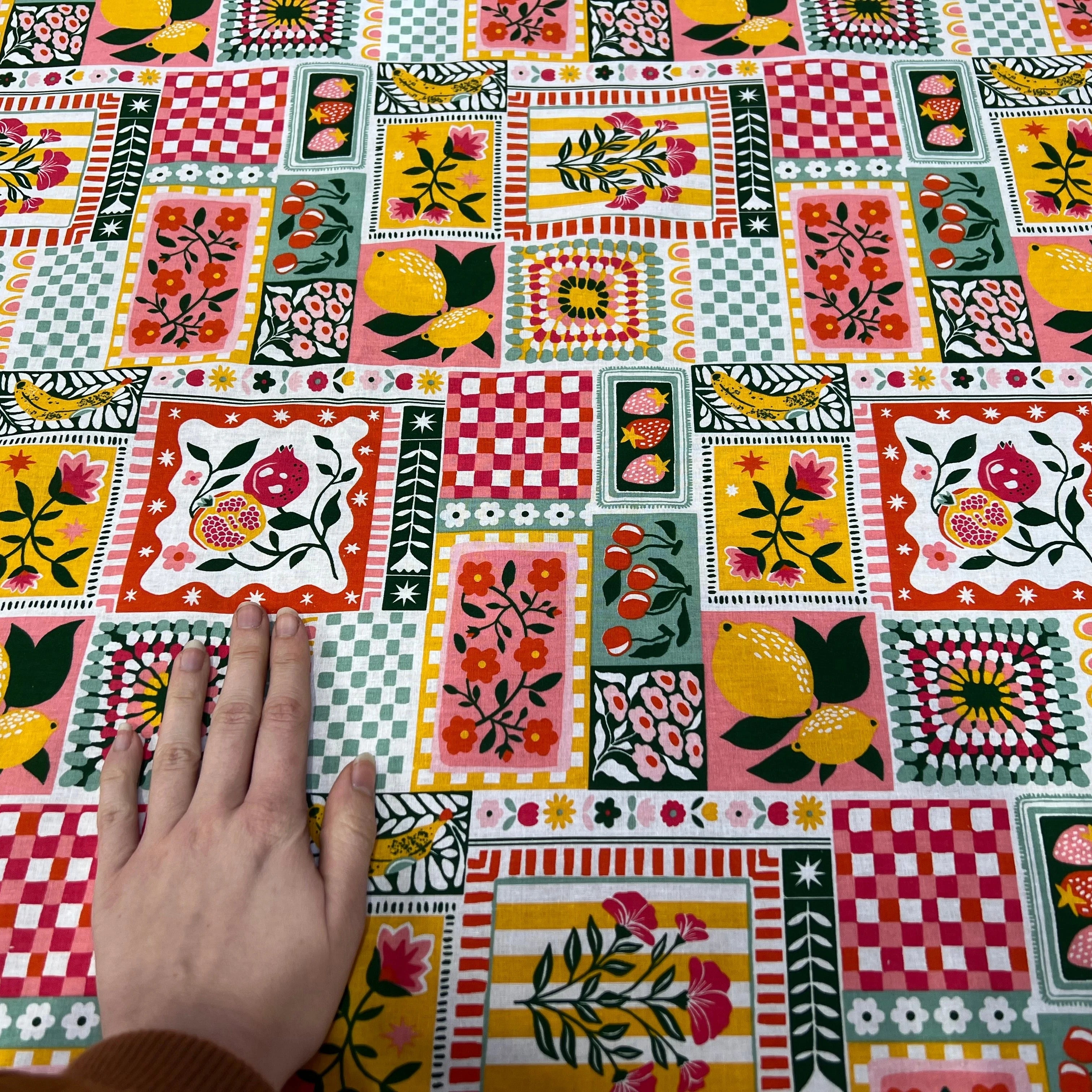 PERCALE DE COTON SMOOTHIE MULTICO 150 CM - My Little Coupon