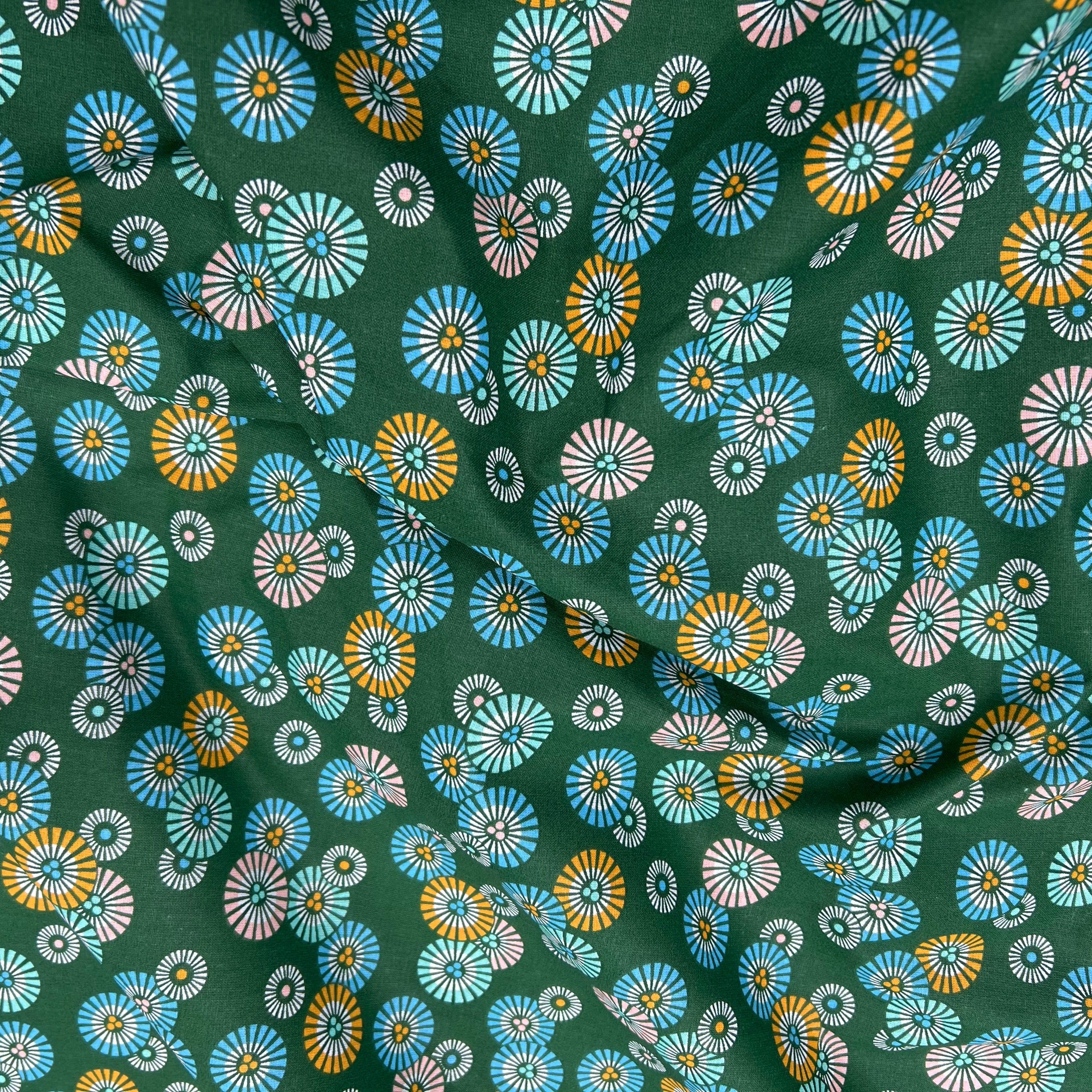 PERCALE DE COTON SOLEIL-LEVANT JADE - My Little Coupon