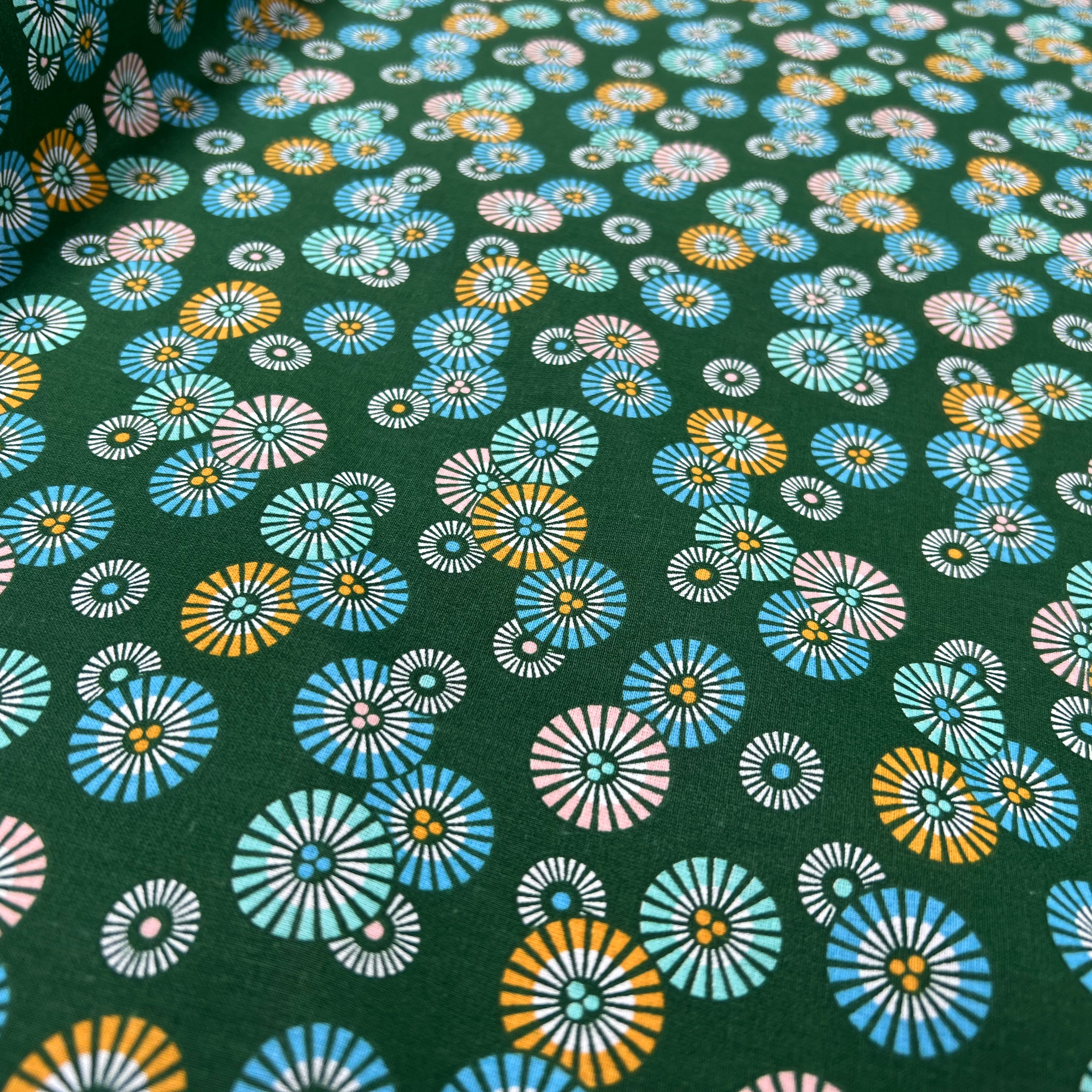 PERCALE DE COTON SOLEIL-LEVANT JADE - My Little Coupon