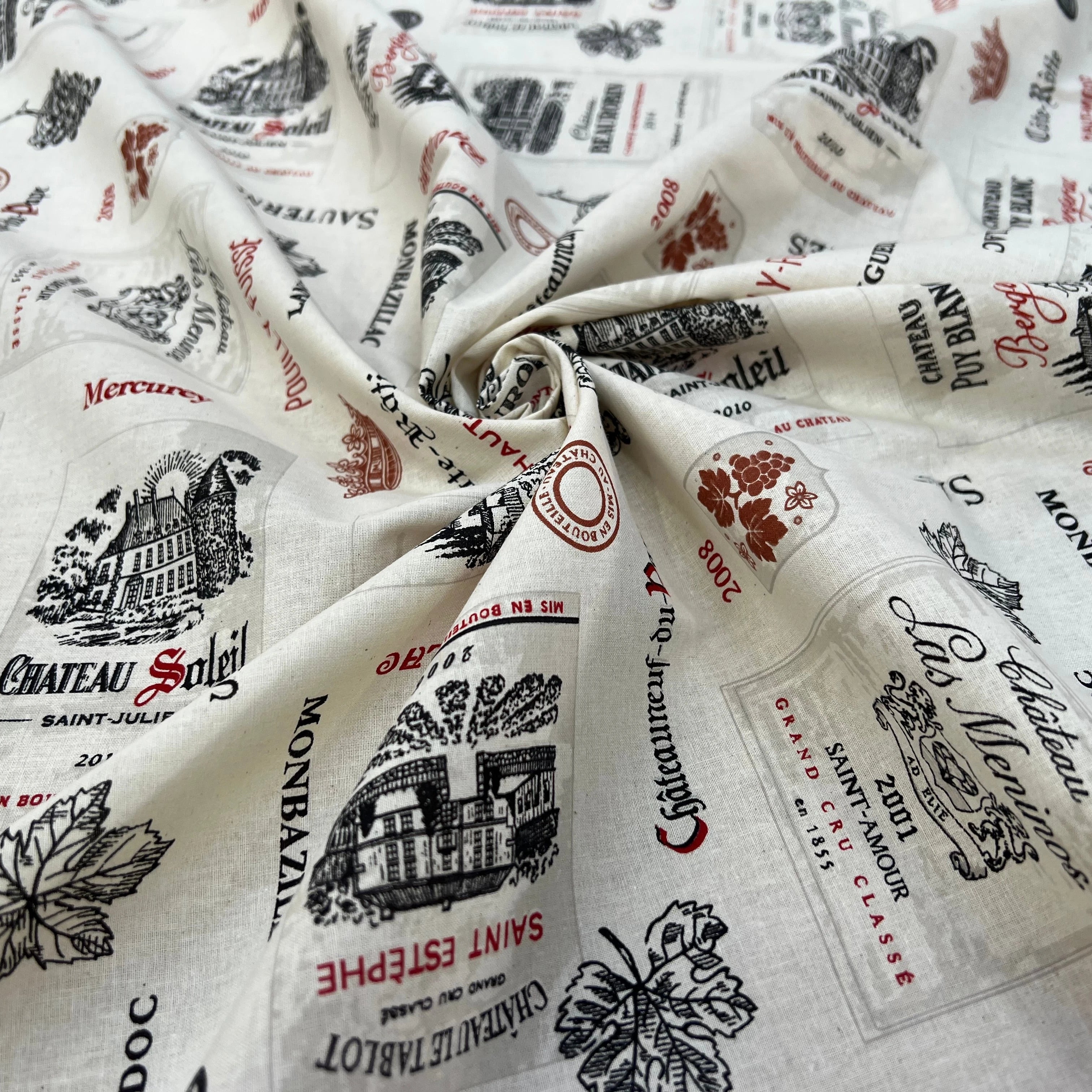 PERCALE DE COTON SOMMELIER ECRU 150 CM - My Little Coupon