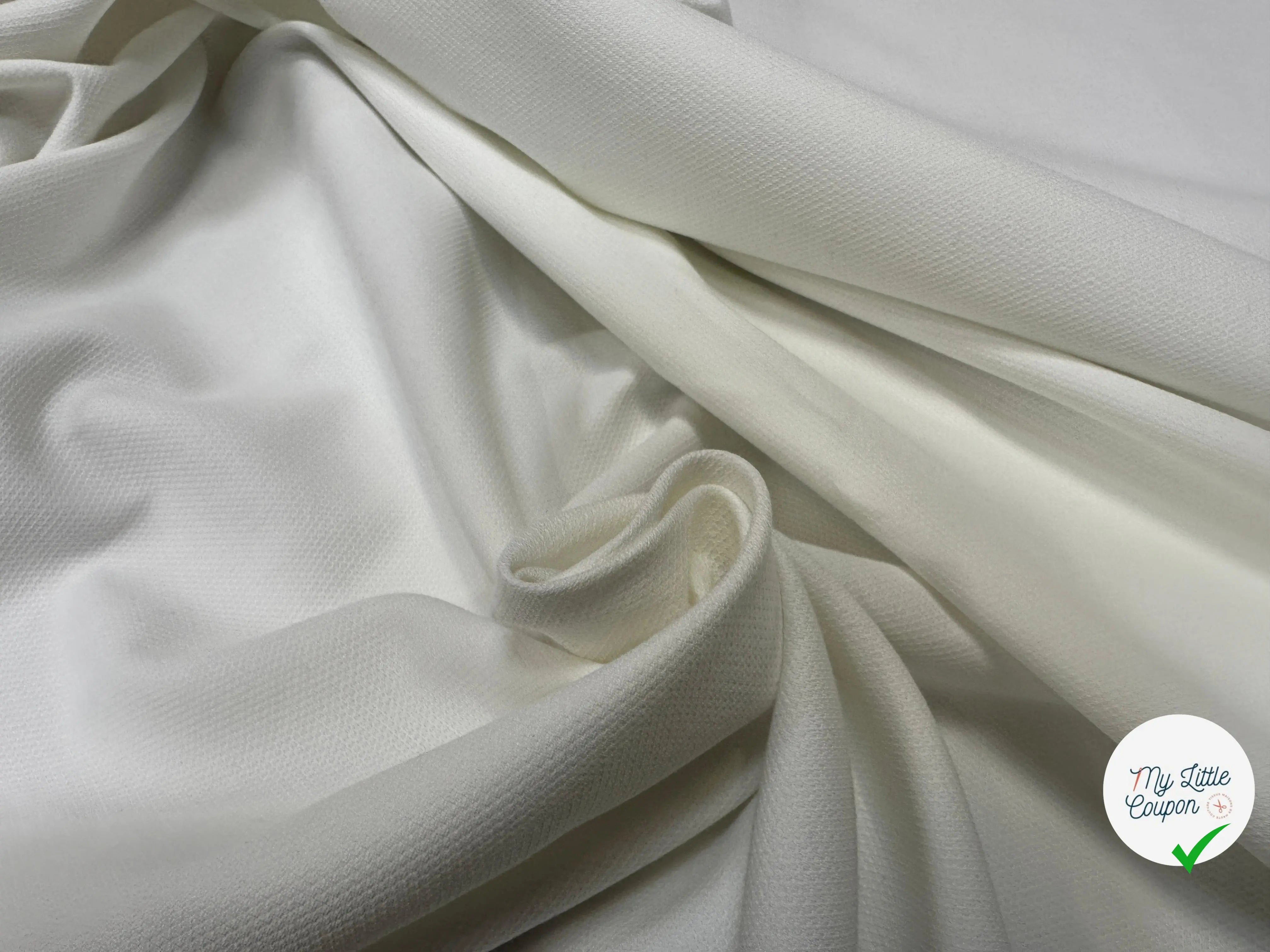 PIQUÉ DE COTON BLANC ITALIEN - My Little Coupon