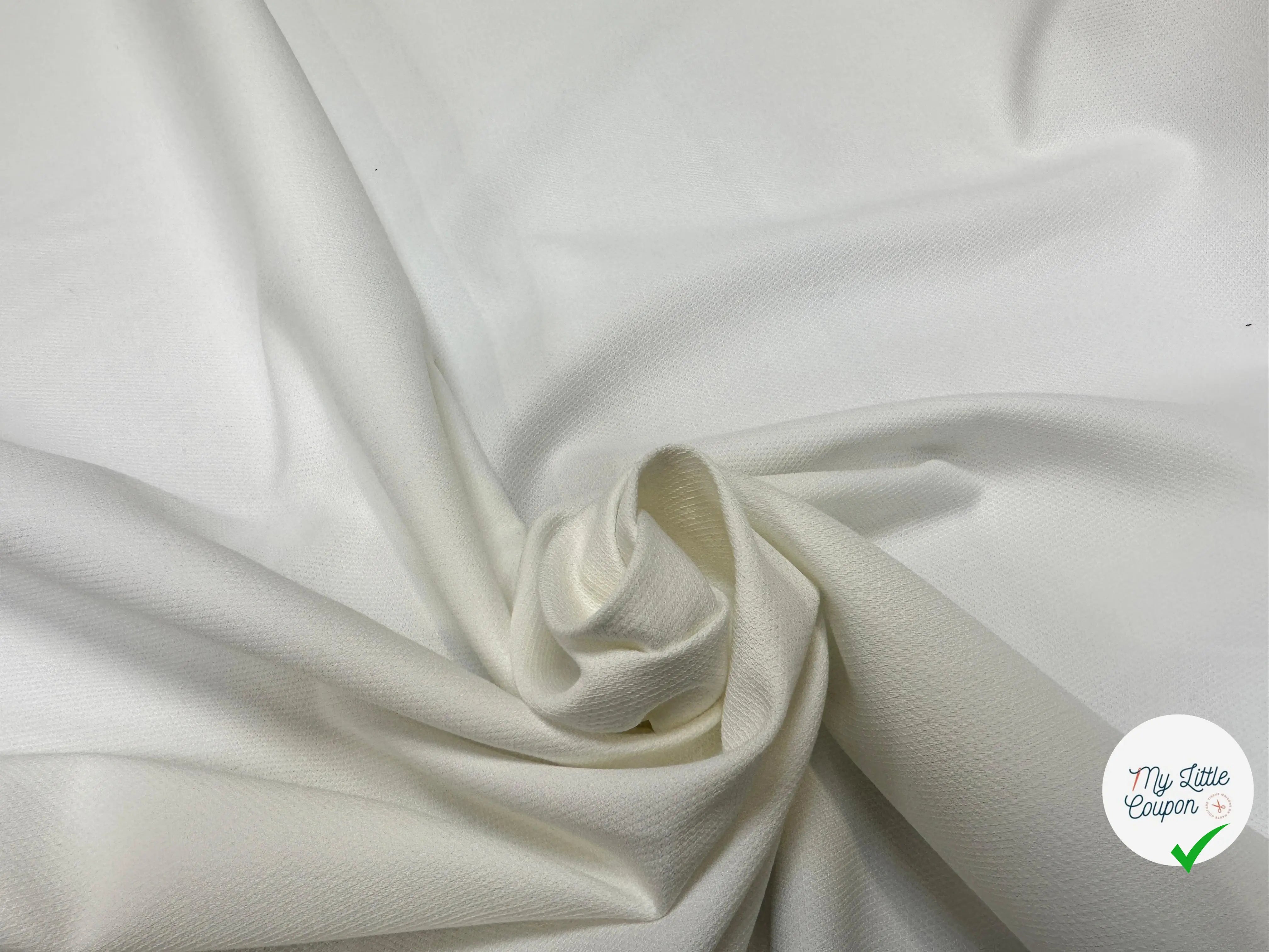 PIQUÉ DE COTON BLANC ITALIEN - My Little Coupon
