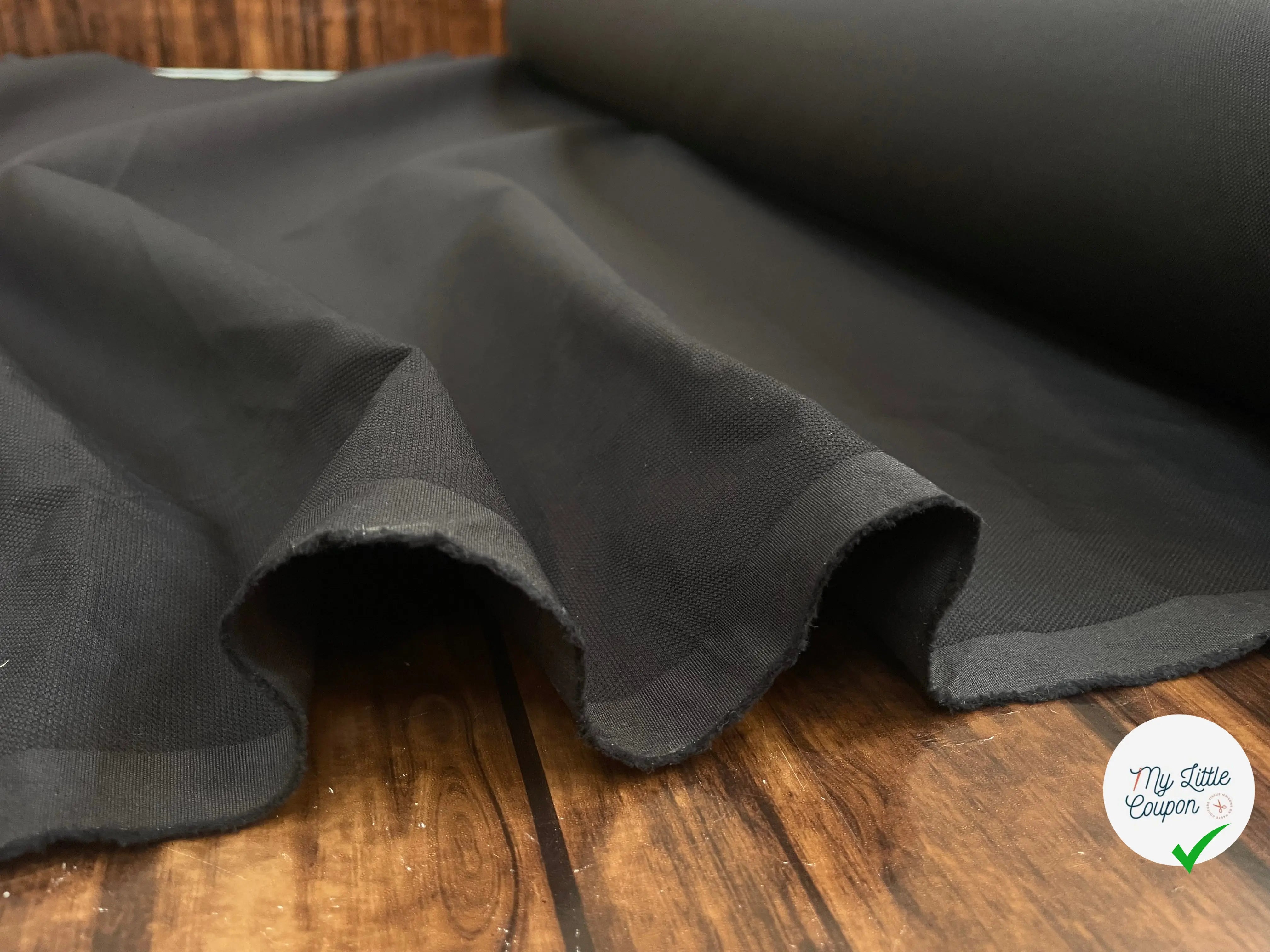 PIQUÉ DE COTON NOIR 100% COTON - My Little Coupon