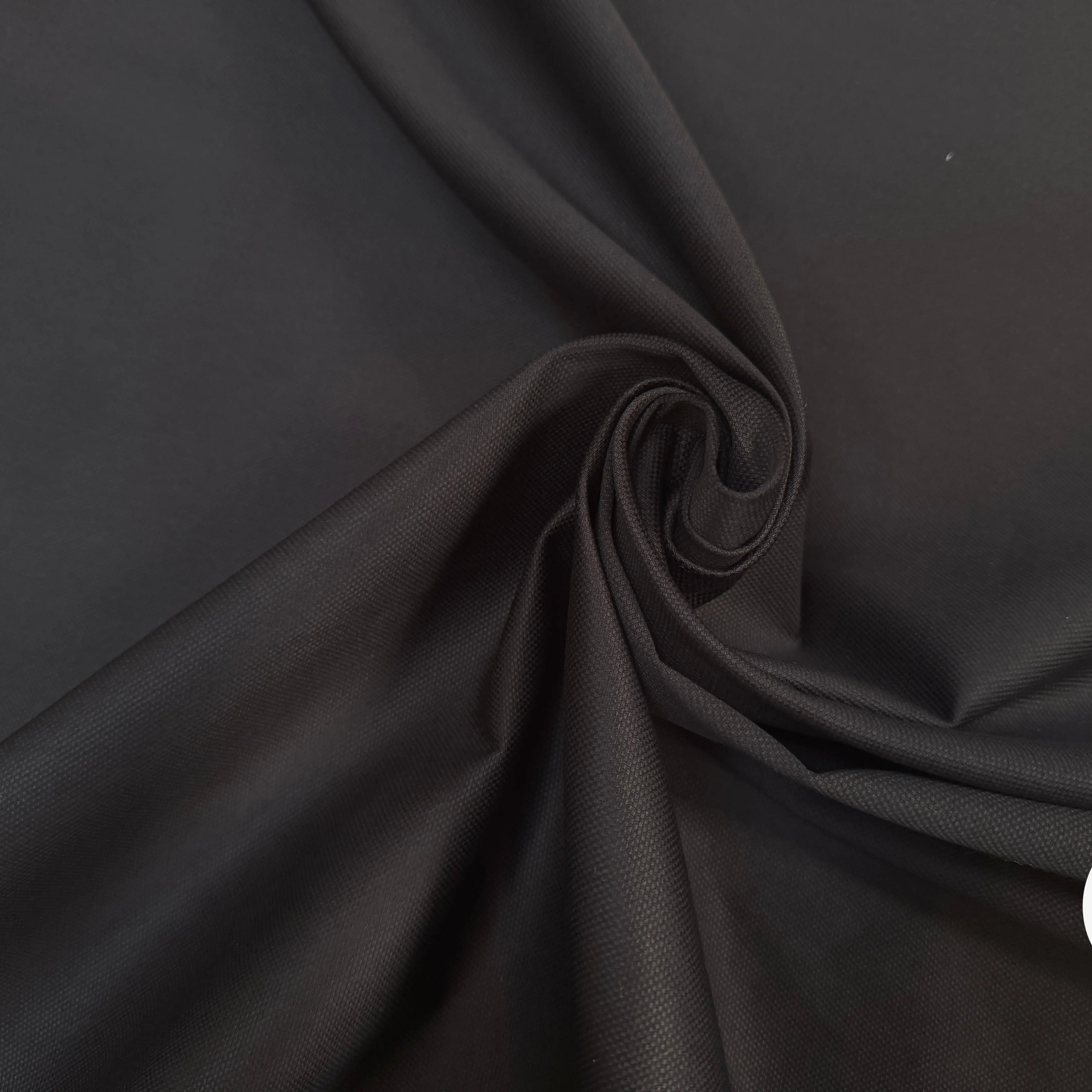 PIQUE DE COTON NOIR STRETCH - My Little Coupon