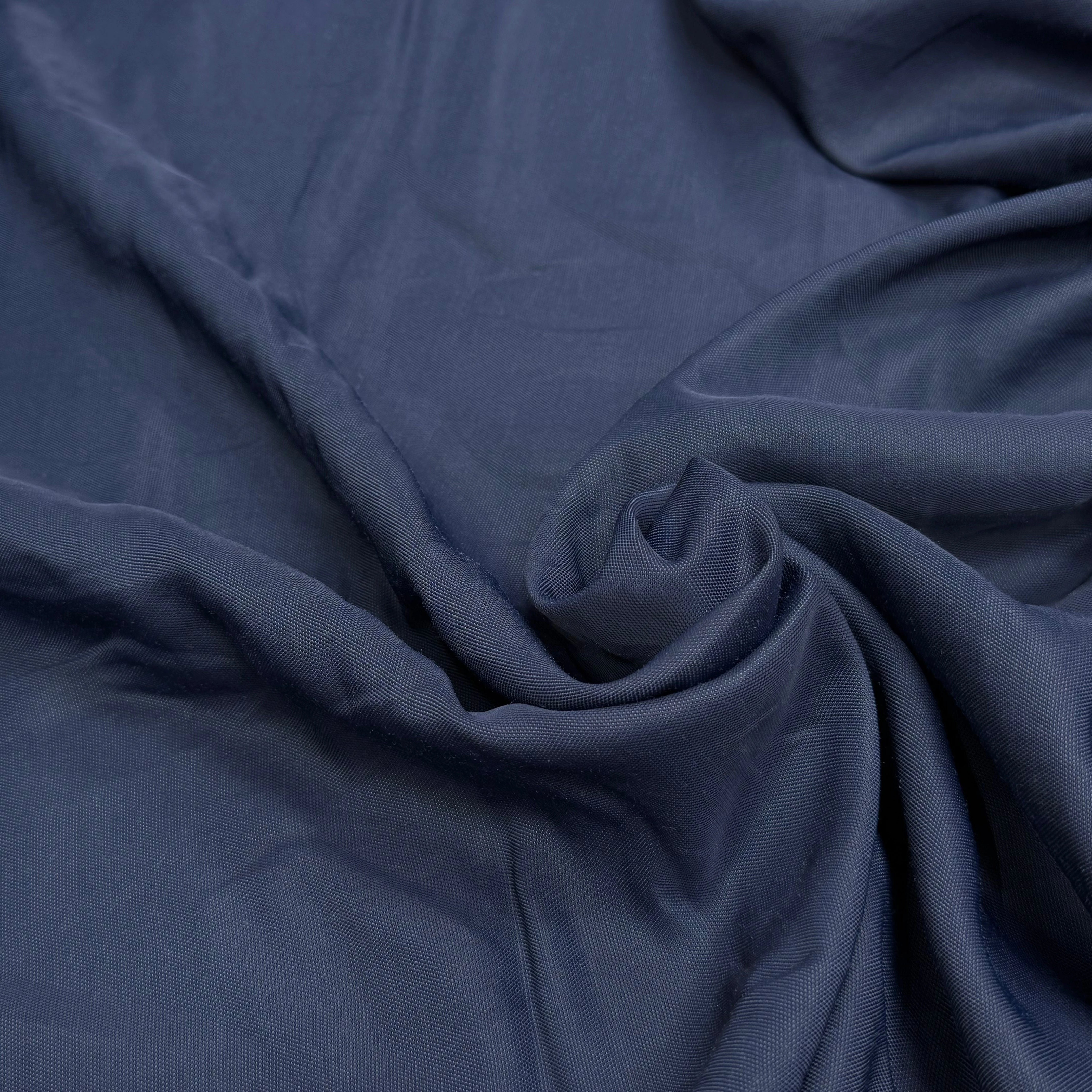 PIQUÉ DE COTON ULTRA FLUIDE BLEU MARINE - My Little Coupon