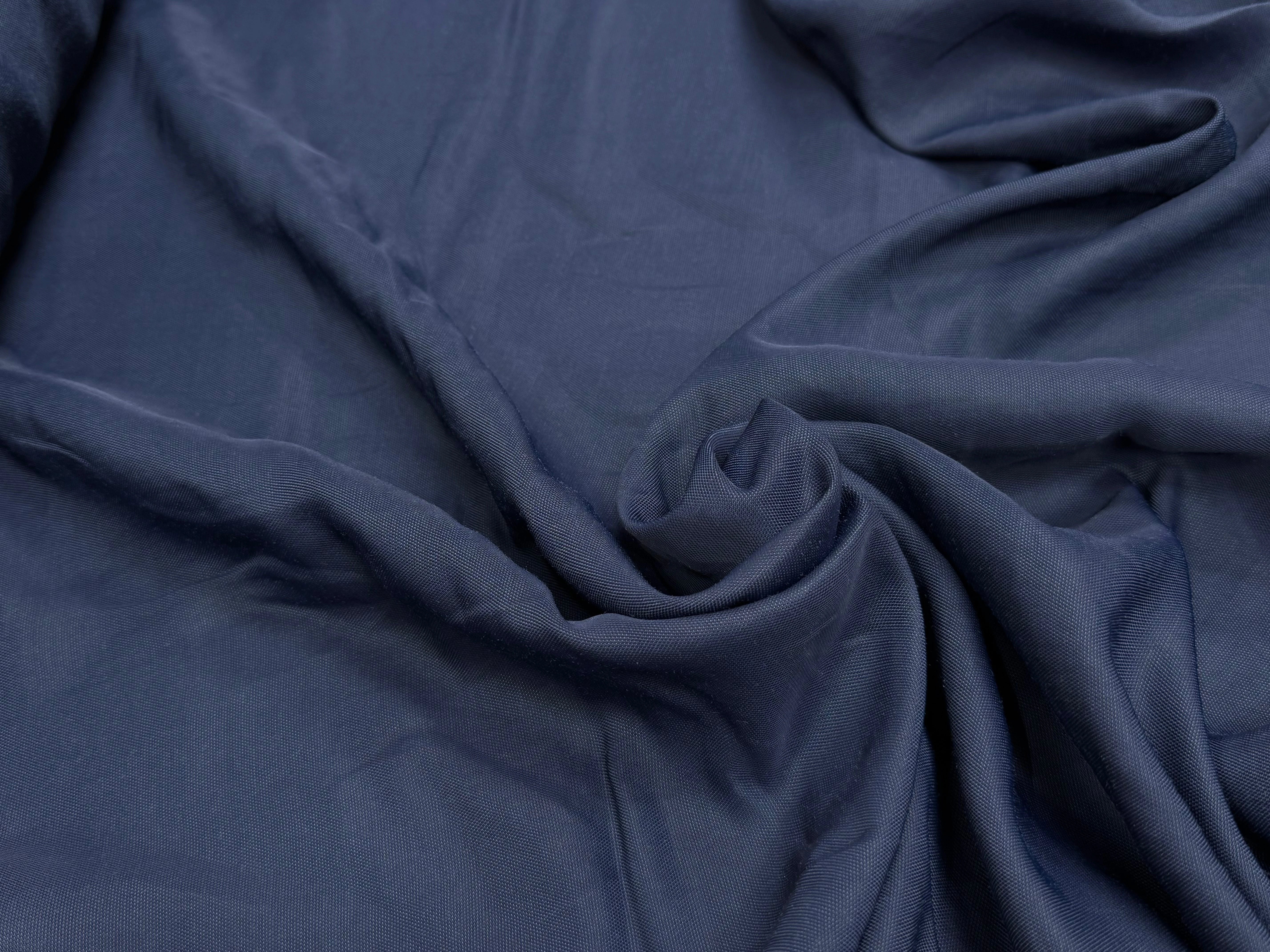 PIQUÉ DE COTON ULTRA FLUIDE BLEU MARINE - My Little Coupon