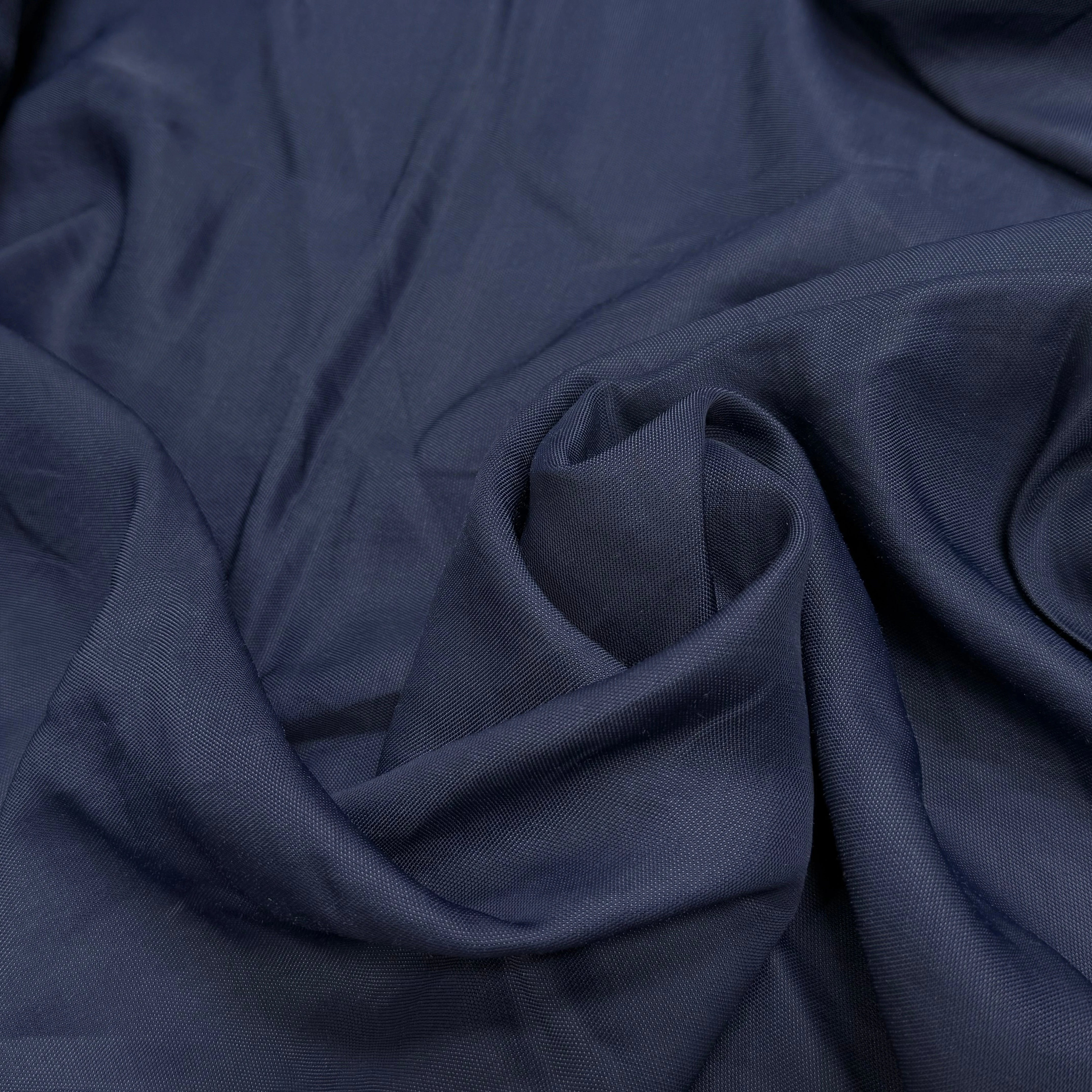 PIQUÉ DE COTON ULTRA FLUIDE BLEU MARINE - My Little Coupon