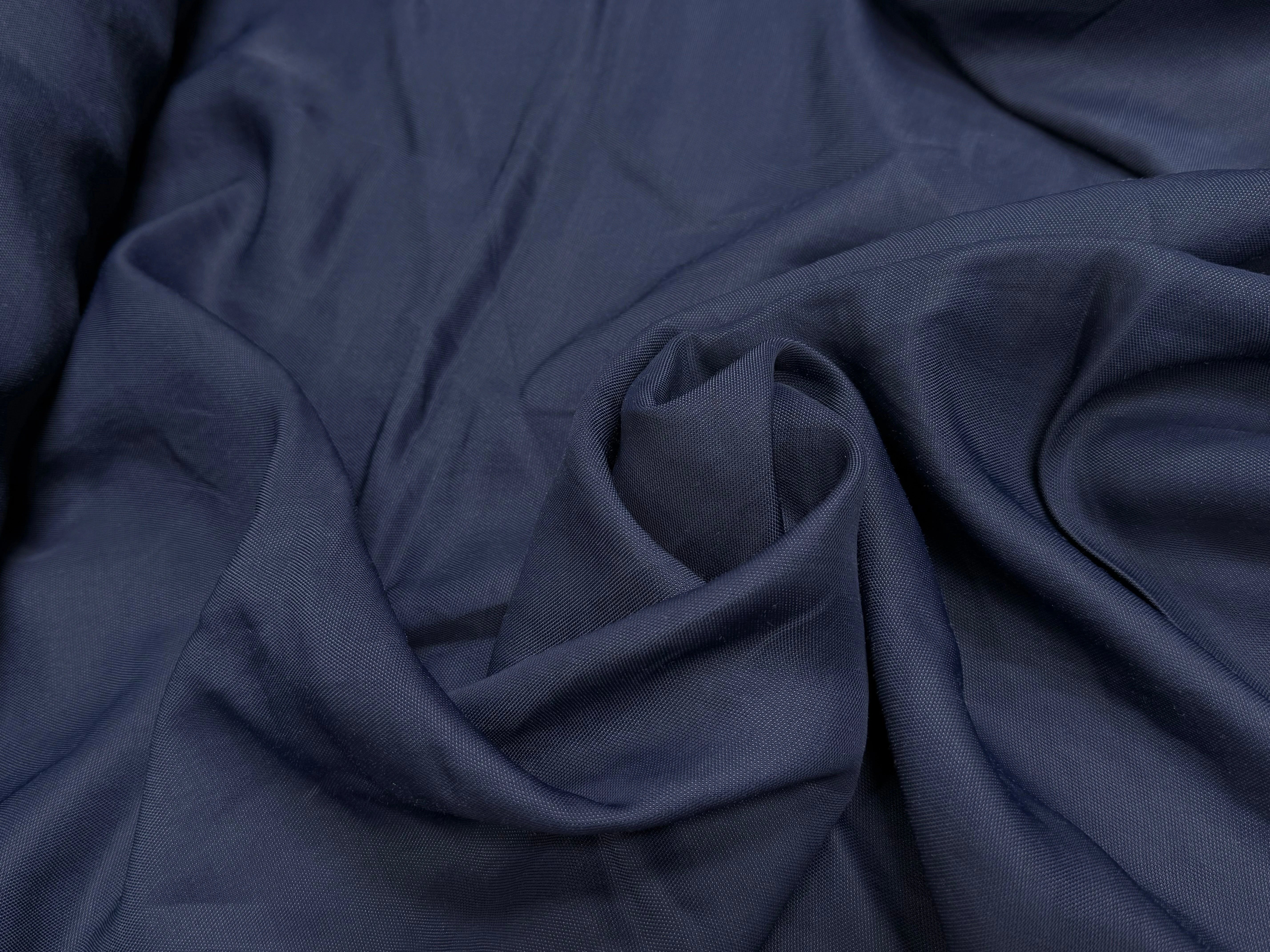 PIQUÉ DE COTON ULTRA FLUIDE BLEU MARINE - My Little Coupon
