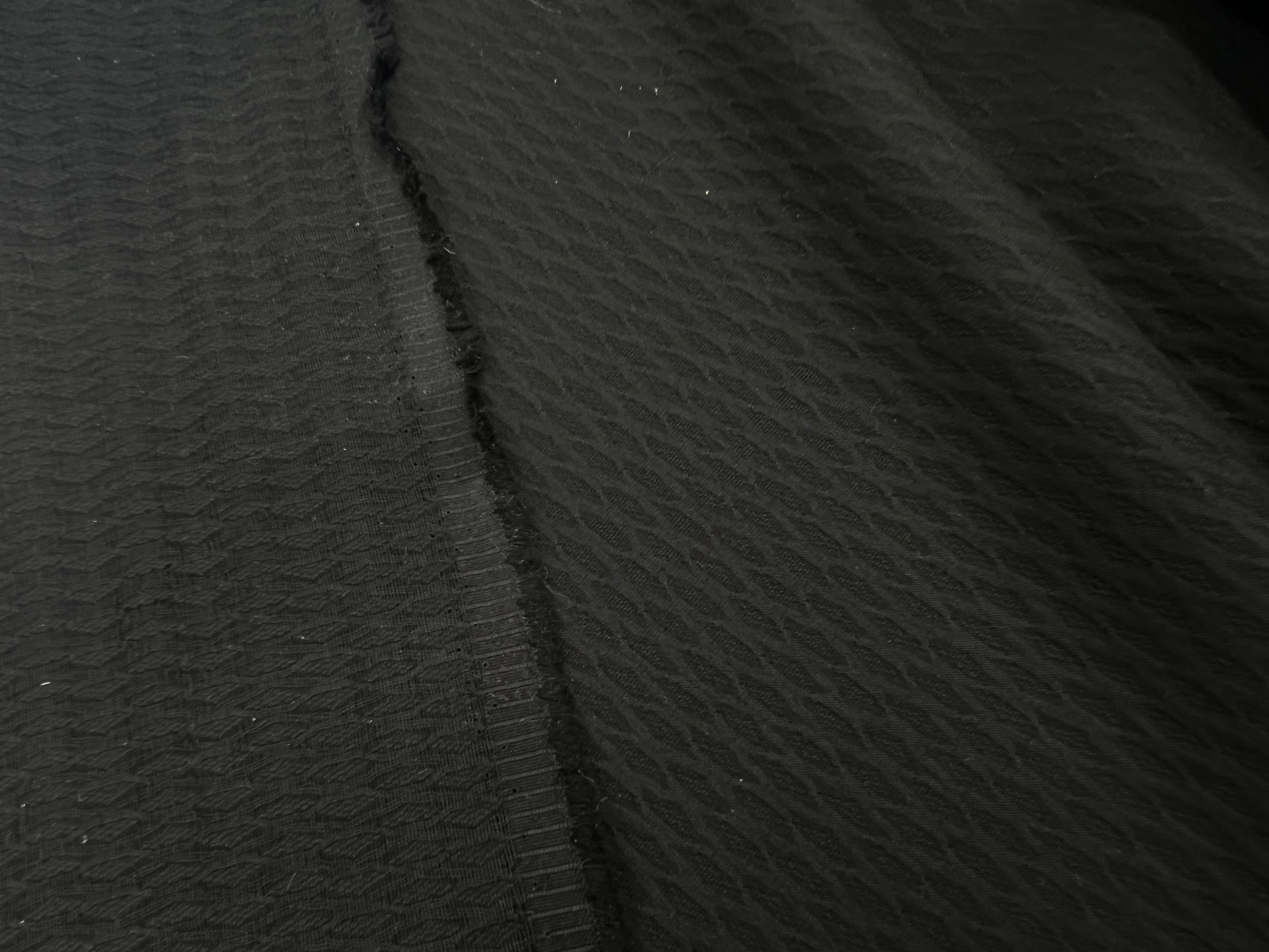 PIQUÉ LOSANGE NOIR PROFOND NOIR MSO