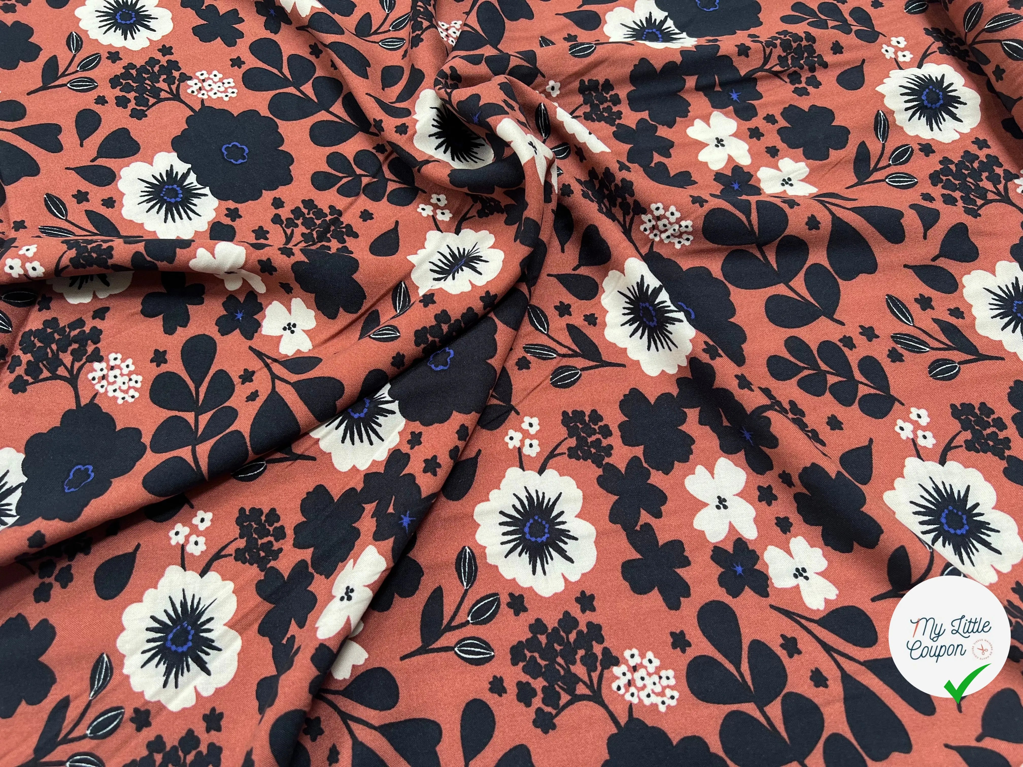 PLA 10M VISCOSE DOVY MARRON / NOIR 1B Y1 150 - My Little Coupon