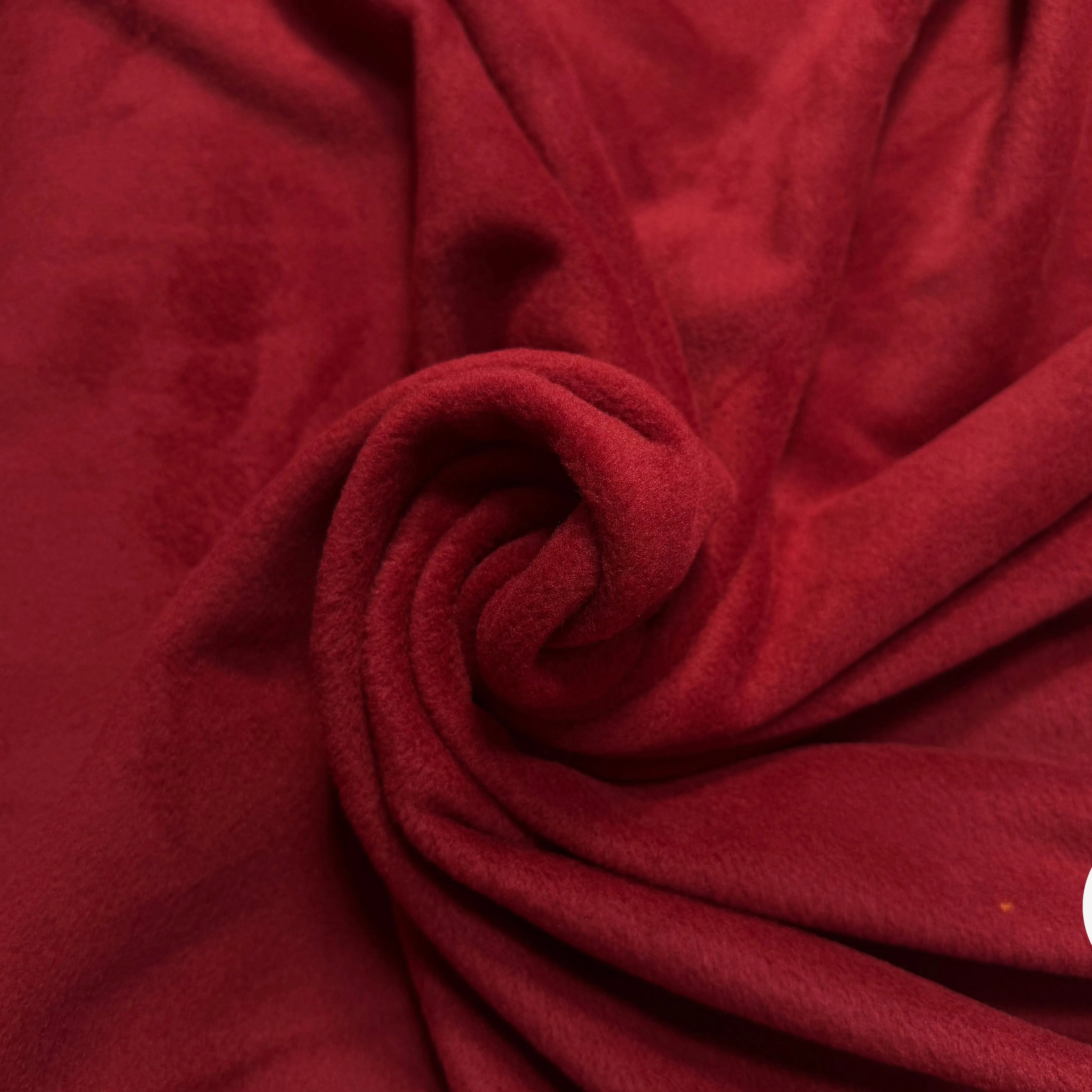 POLAIRE BORDEAUX UNI ÉPAIS DOUBLE FACE - My Little Coupon