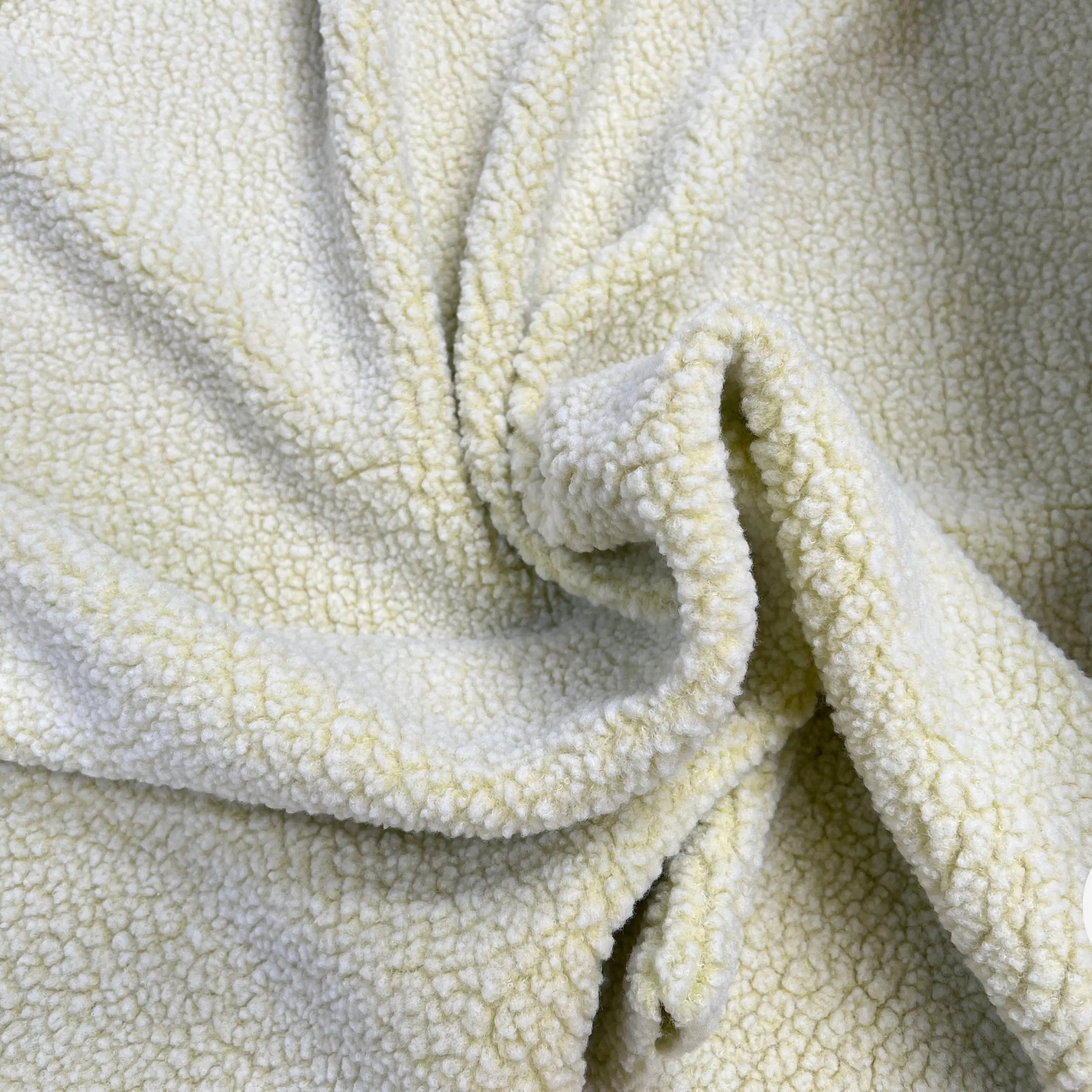 POLAIRE BOUCLETTE LEMON/ECRU - My Little Coupon