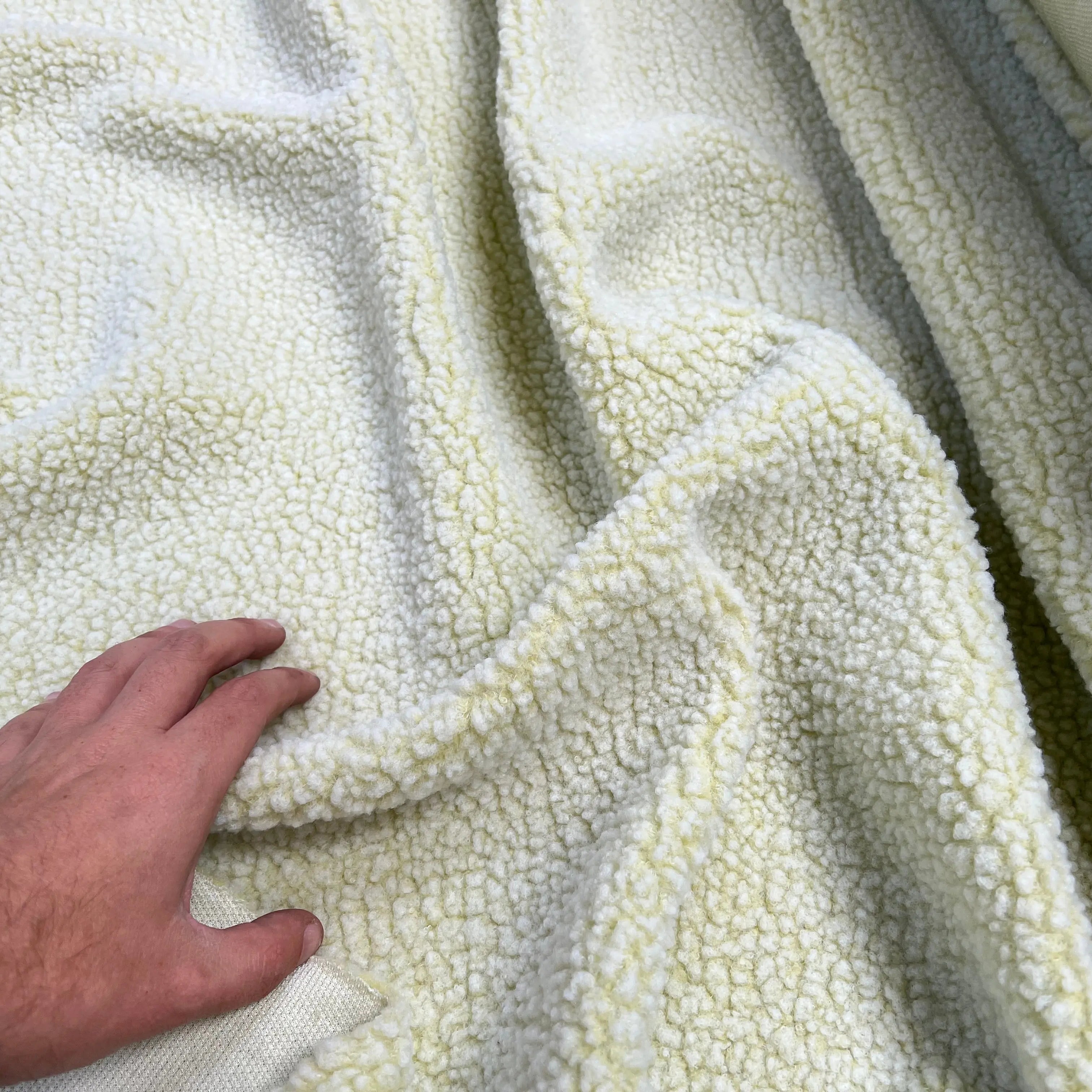 POLAIRE BOUCLETTE LEMON/ECRU - My Little Coupon