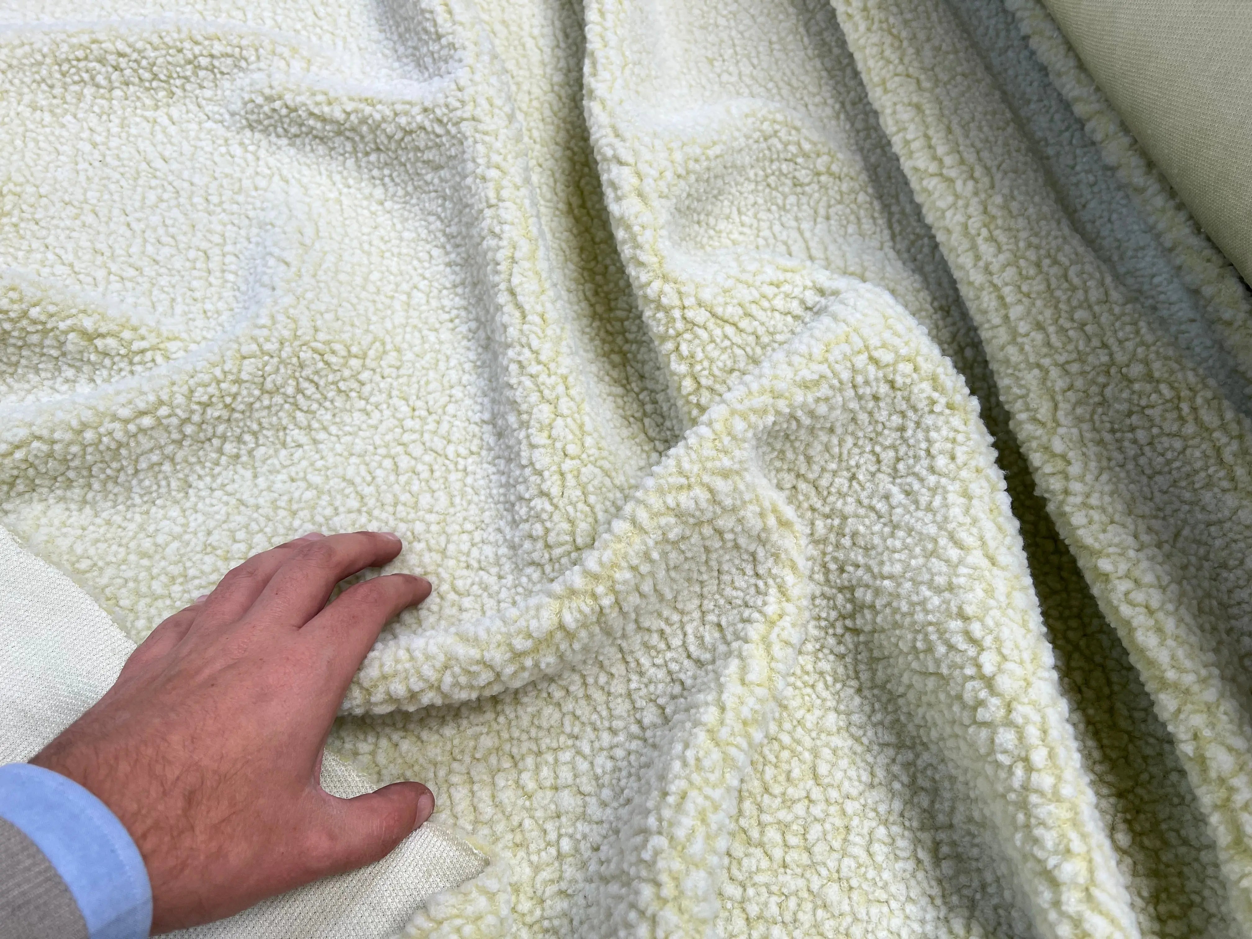 POLAIRE BOUCLETTE LEMON/ECRU - My Little Coupon