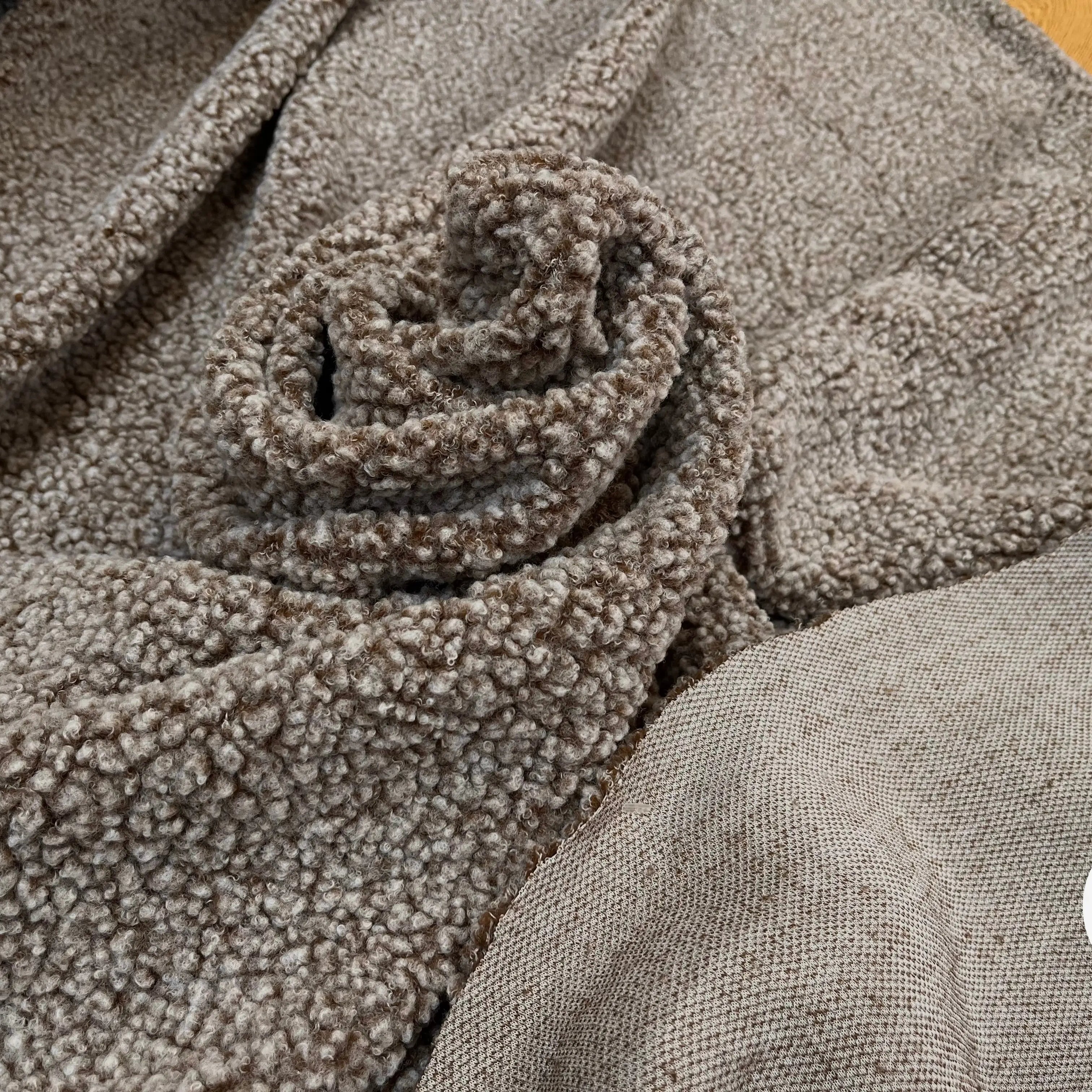 POLAIRE BOUCLETTE MARRON/ECRU - My Little Coupon