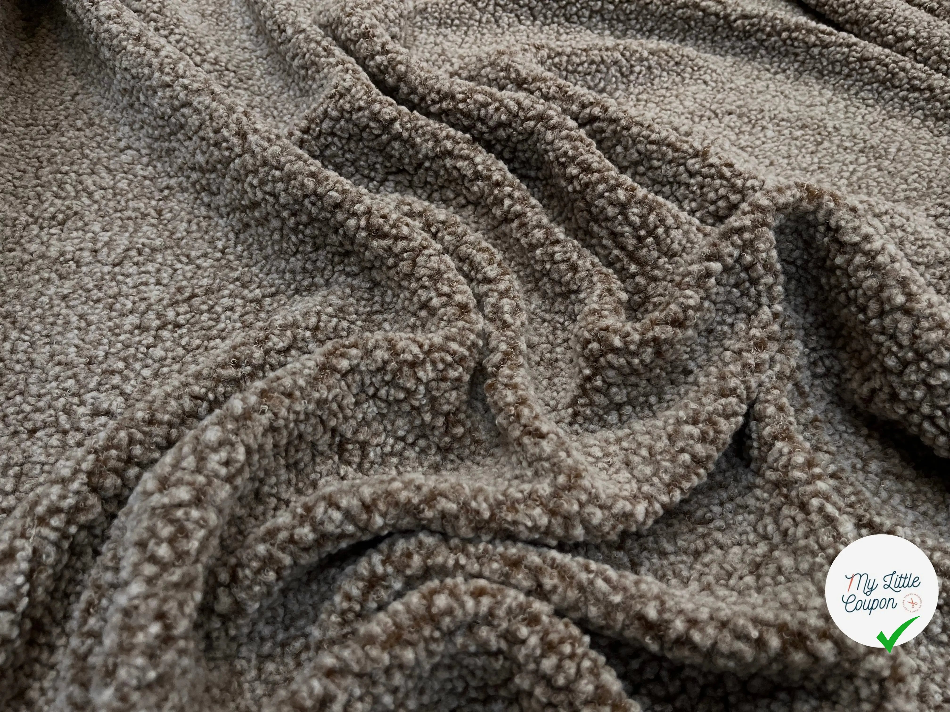 POLAIRE BOUCLETTE MARRON/ECRU - My Little Coupon