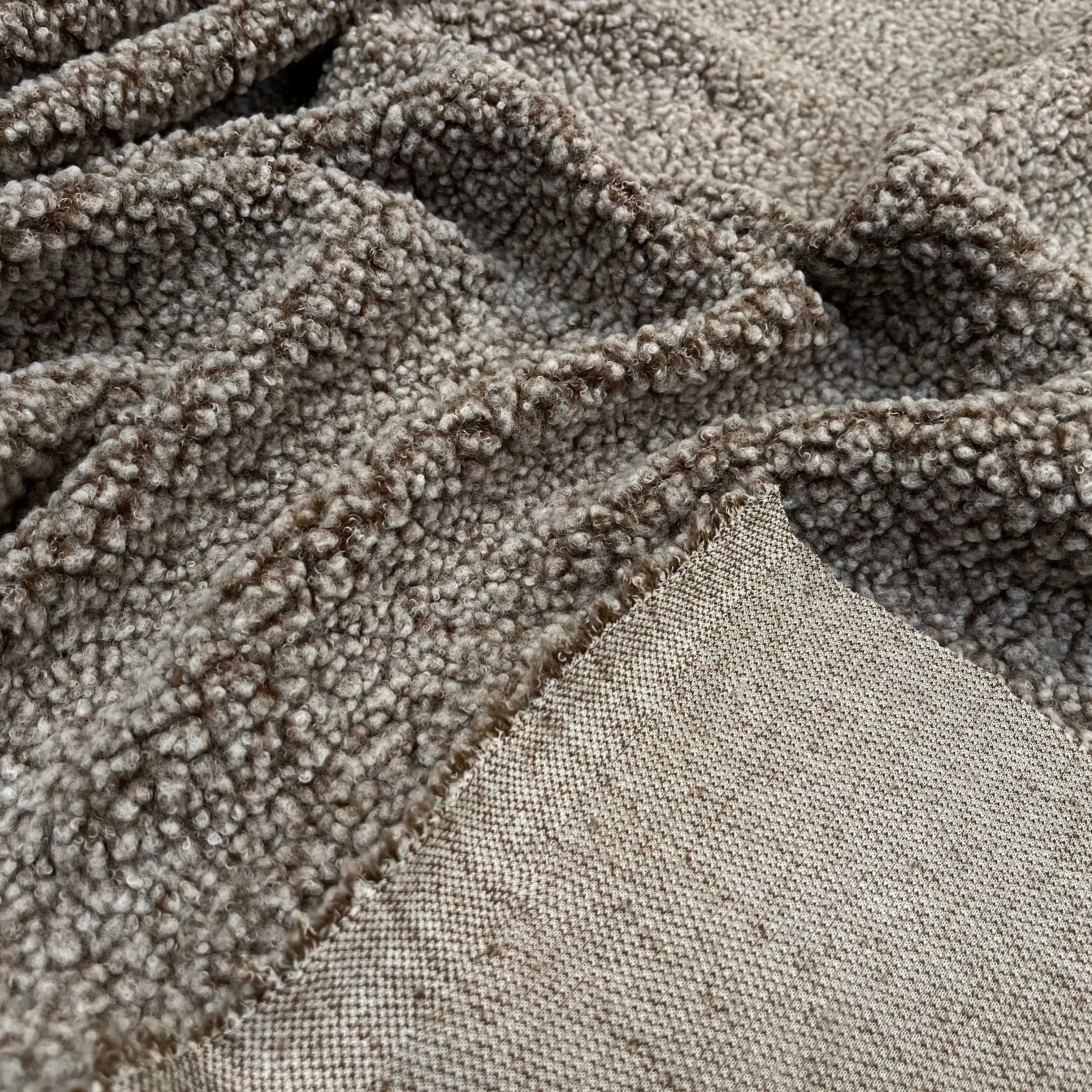 POLAIRE BOUCLETTE MARRON/ECRU - My Little Coupon