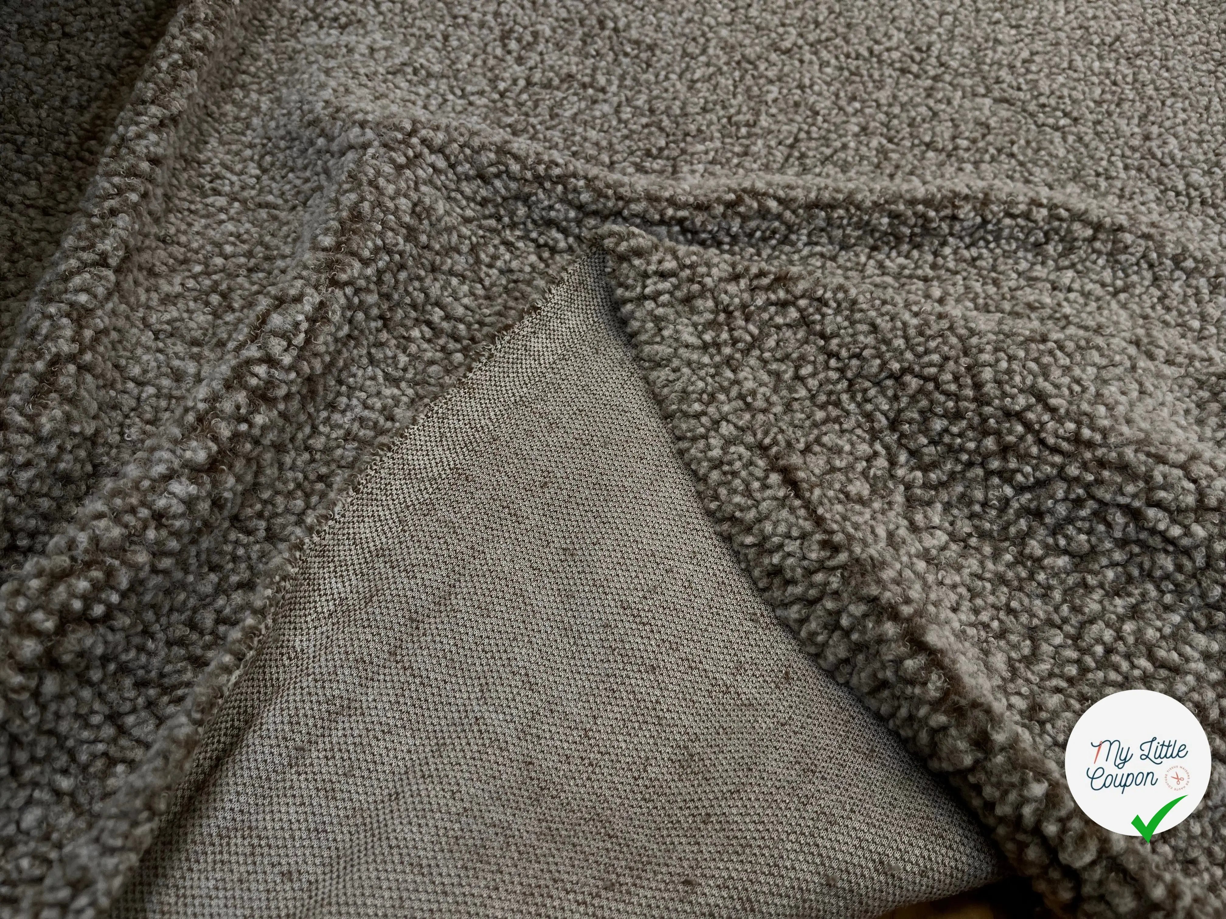 POLAIRE BOUCLETTE MARRON/ECRU - My Little Coupon