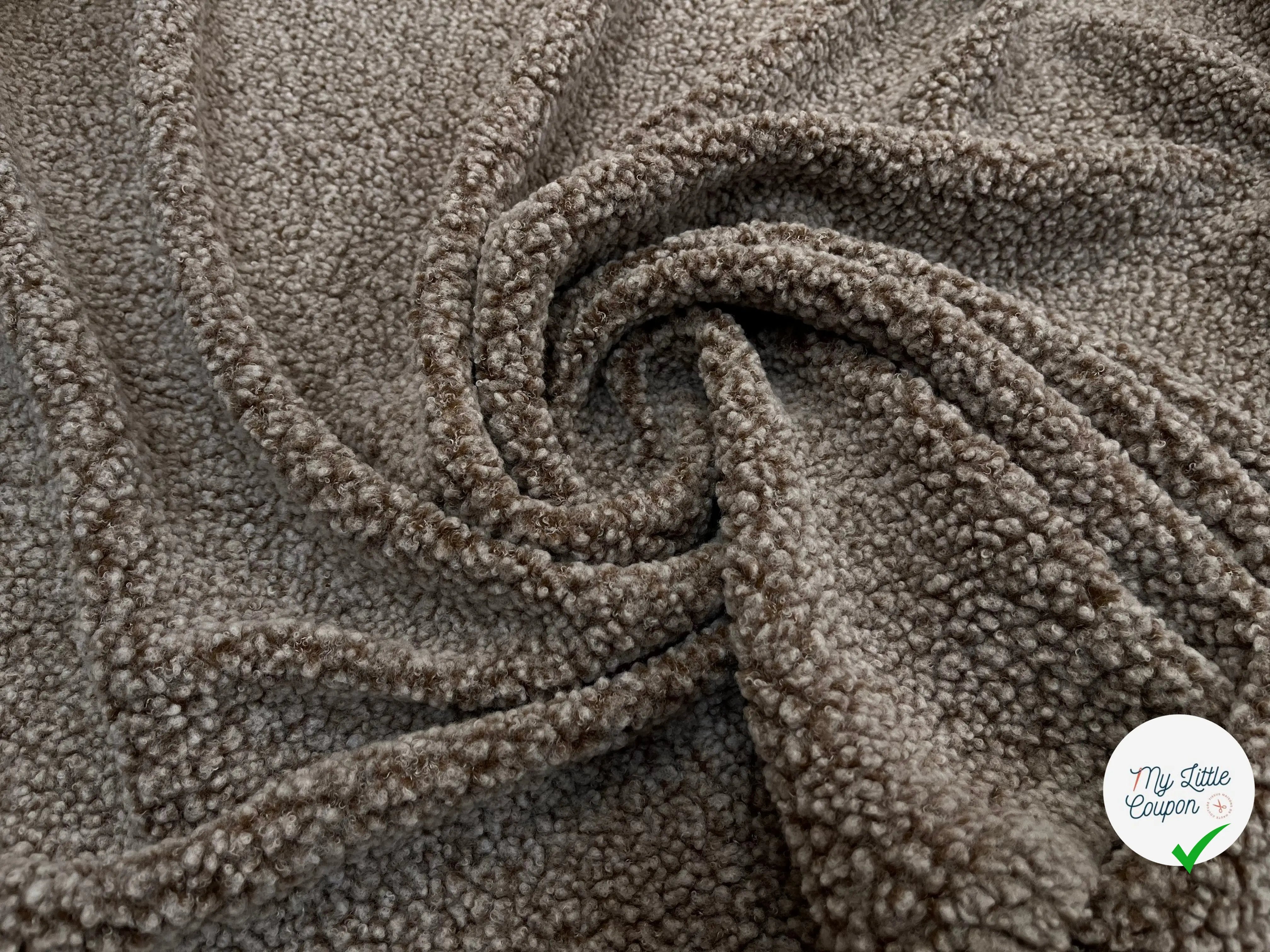 POLAIRE BOUCLETTE MARRON/ECRU - My Little Coupon