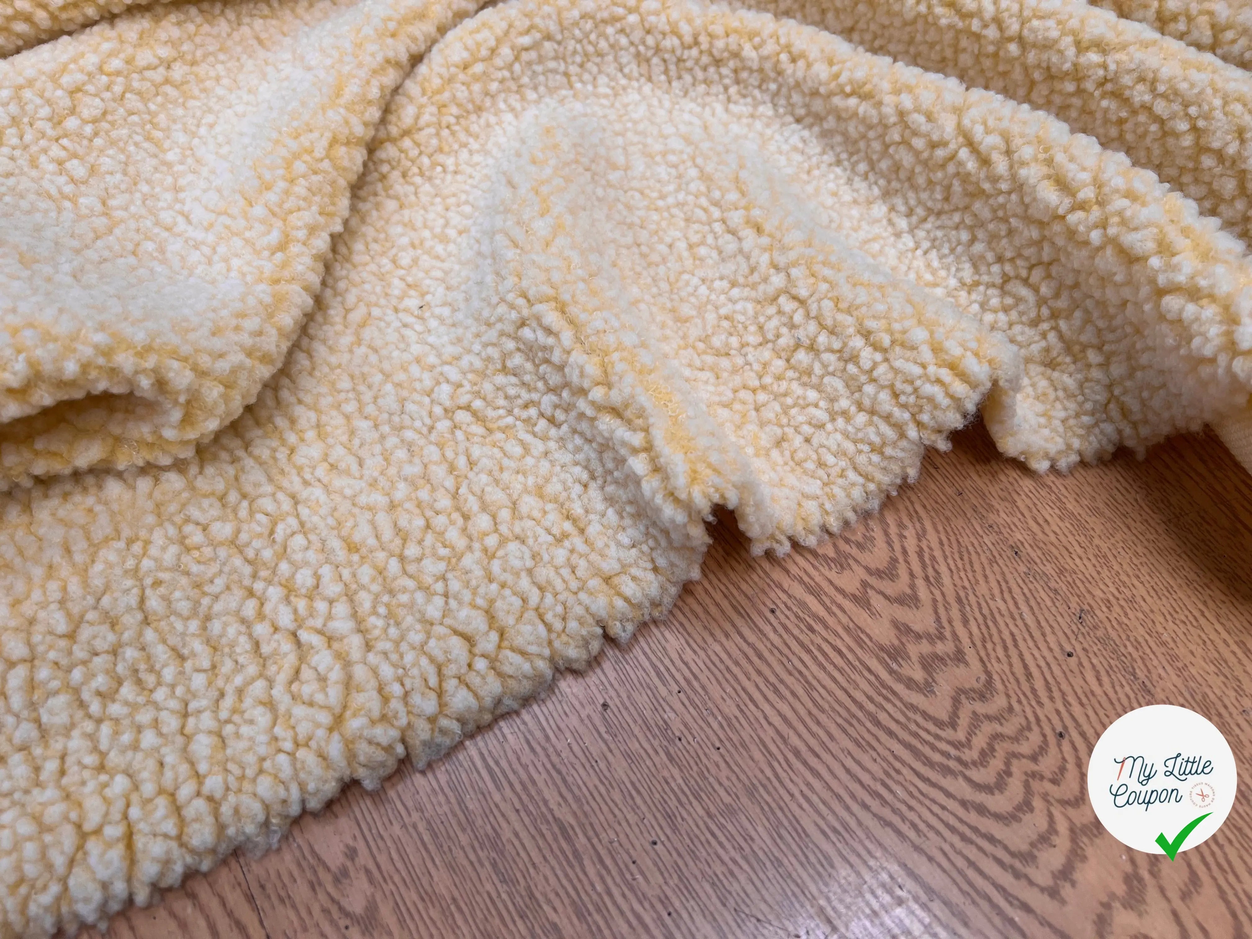 POLAIRE BOUCLETTE YELLOW/ECRU - My Little Coupon