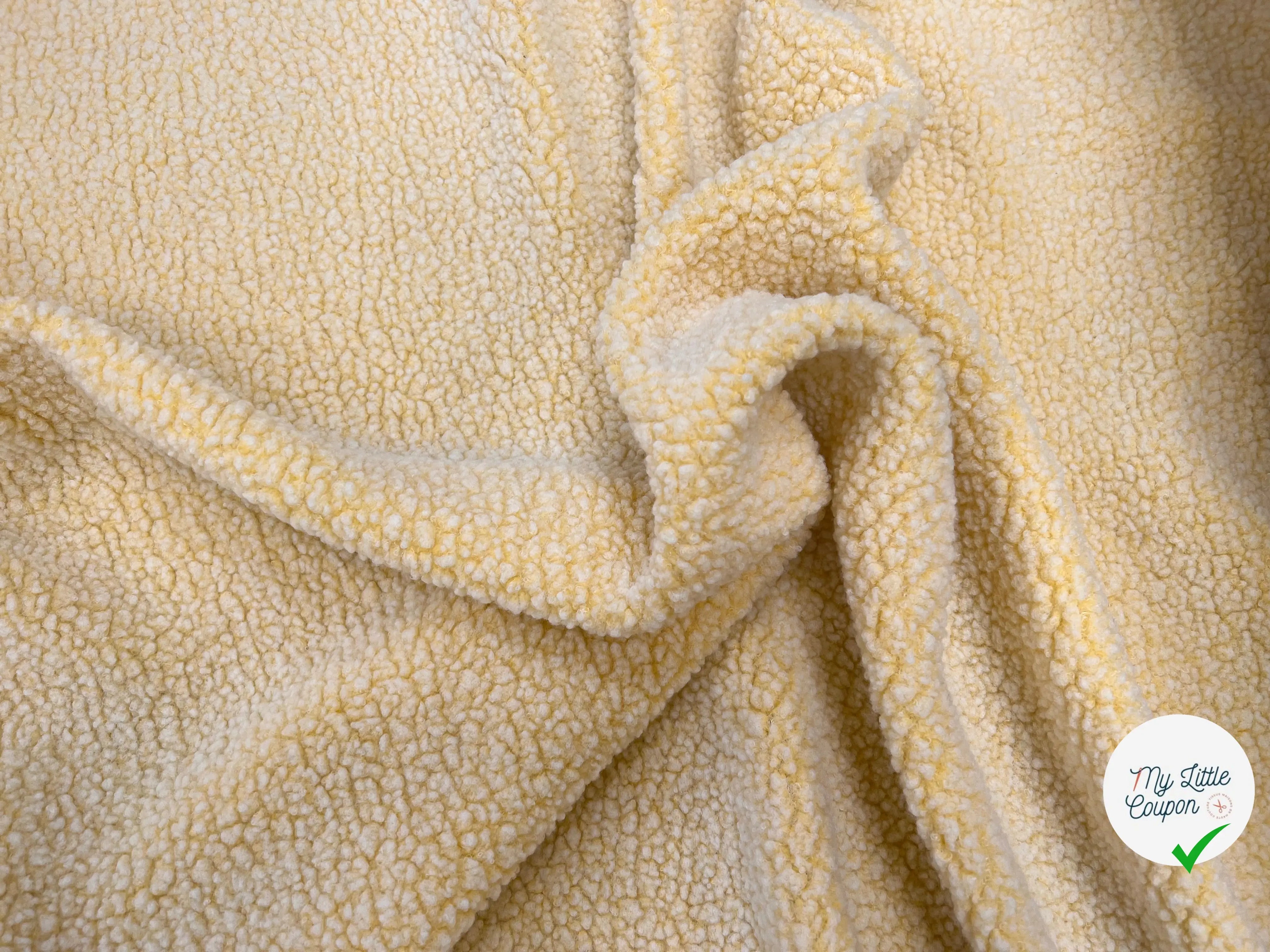 POLAIRE BOUCLETTE YELLOW/ECRU - My Little Coupon