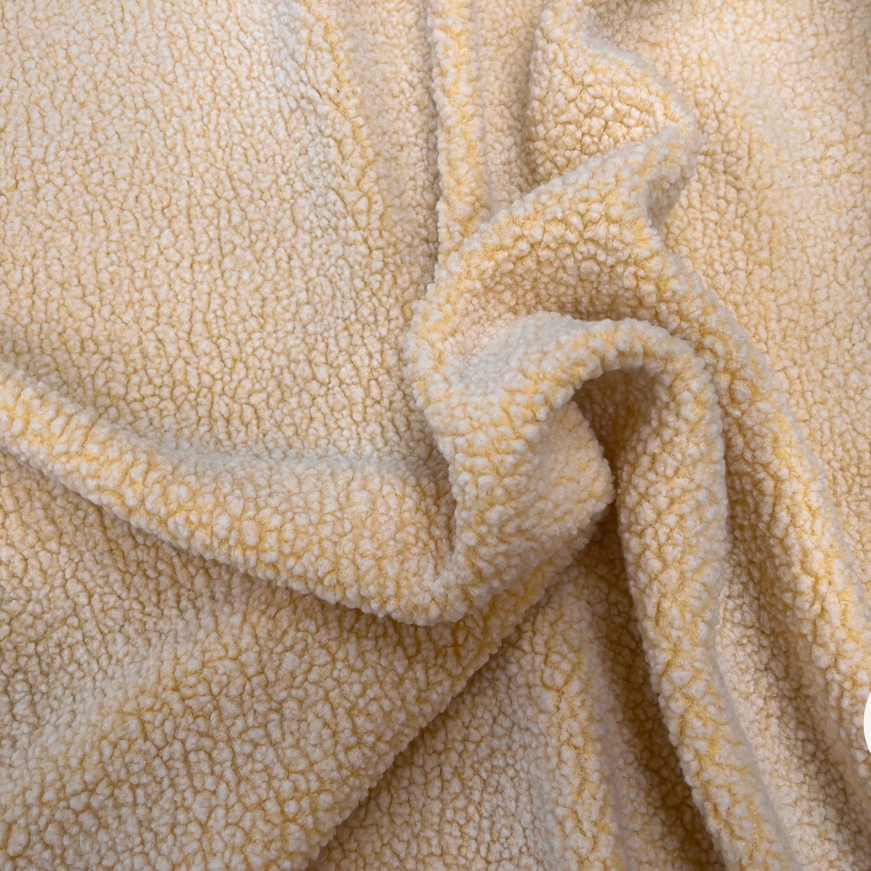 POLAIRE BOUCLETTE YELLOW/ECRU - My Little Coupon