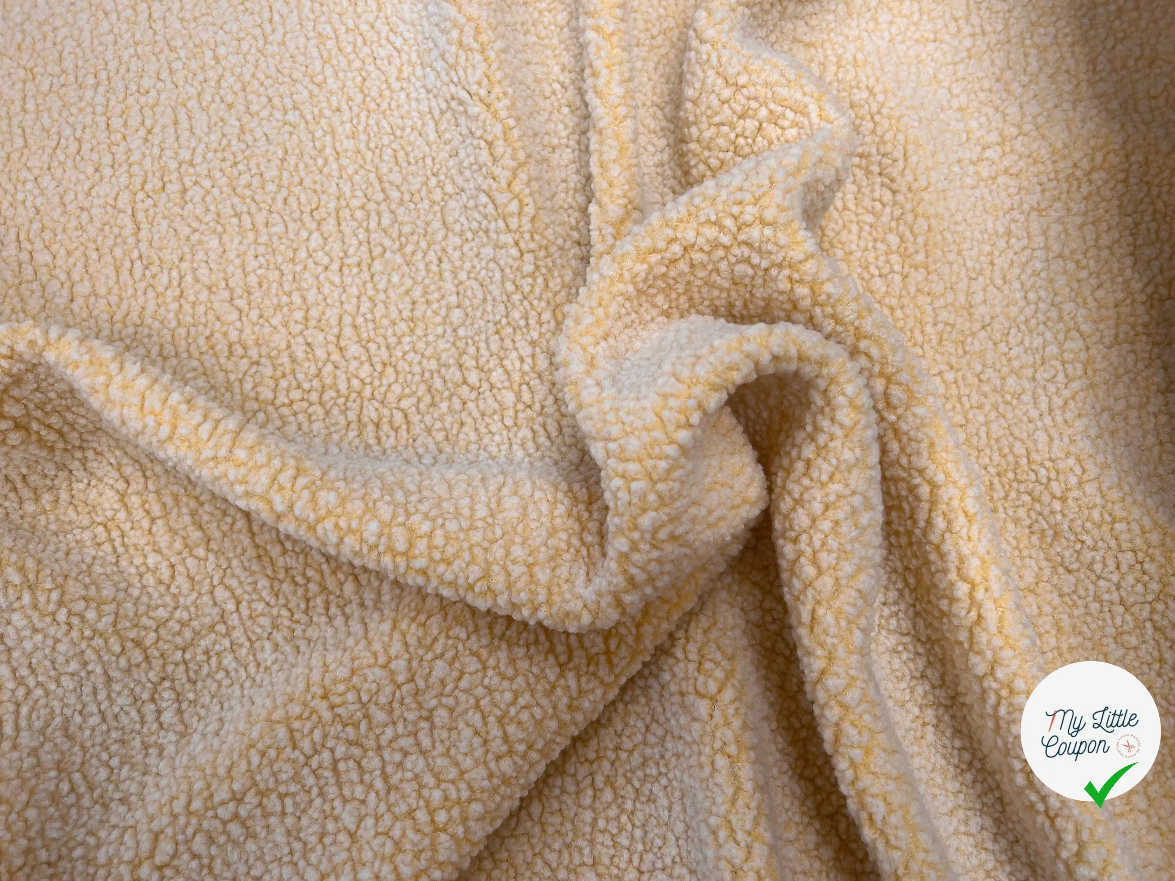 POLAIRE BOUCLETTE YELLOW/ECRU - My Little Coupon