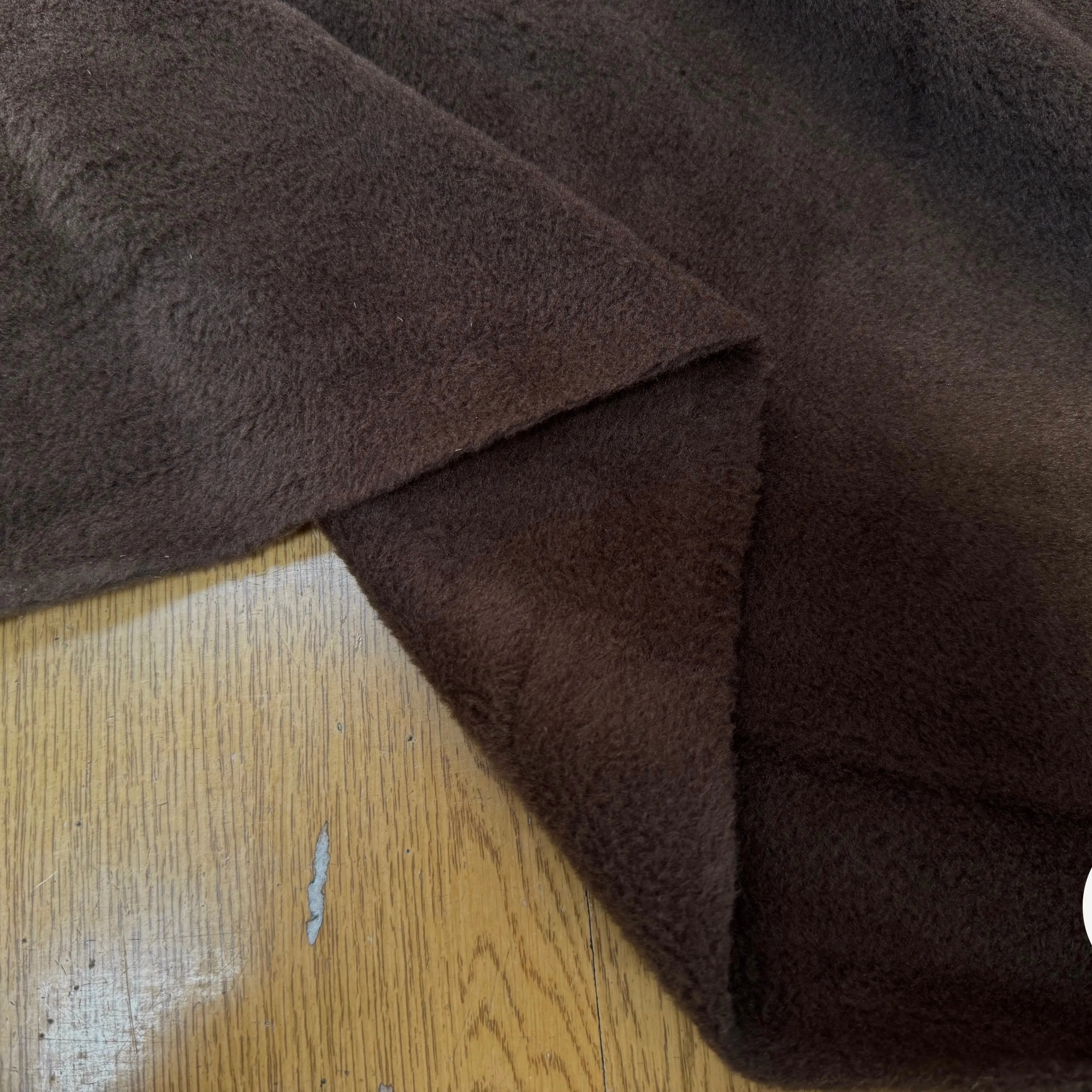 POLAIRE BRUN UNI ÉPAIS DOUBLE FACE - My Little Coupon