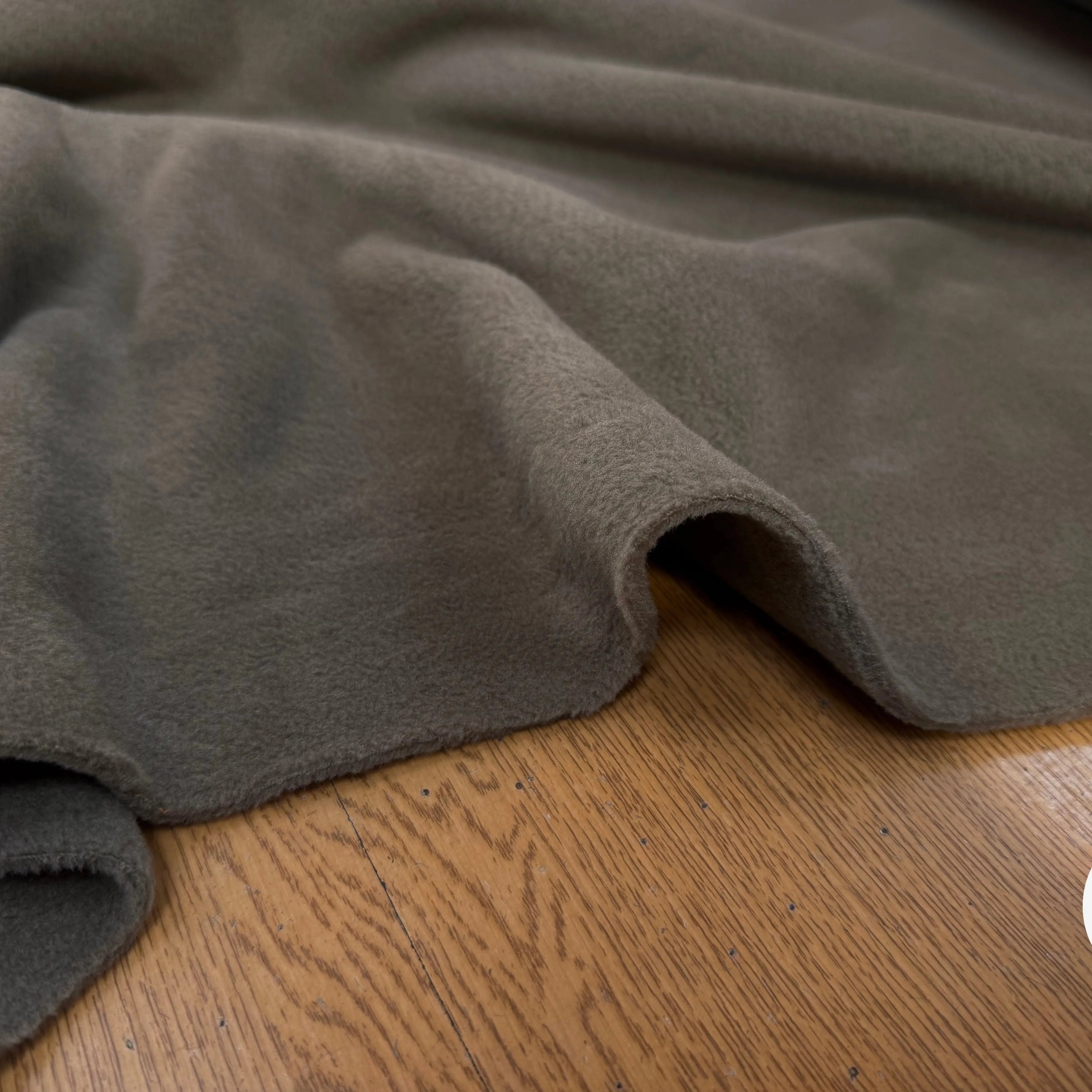 POLAIRE MARRON TAUPE UNI ÉPAIS DOUBLE FACE - My Little Coupon