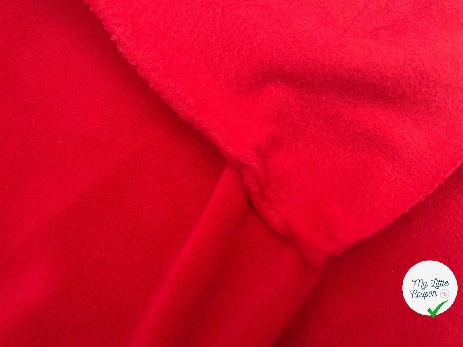POLAIRE ROUGE GARANCE - My Little Coupon - tissu - coudre