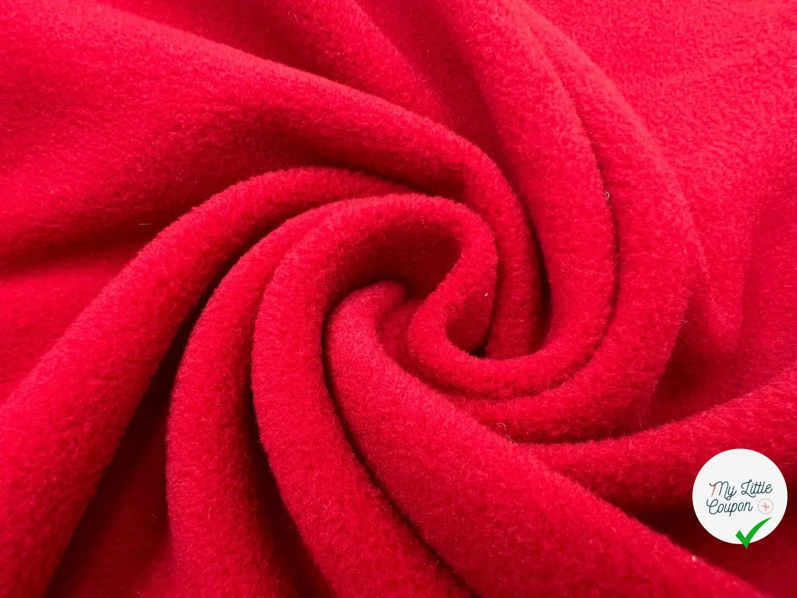 POLAIRE ROUGE GARANCE - My Little Coupon - tissu - coudre