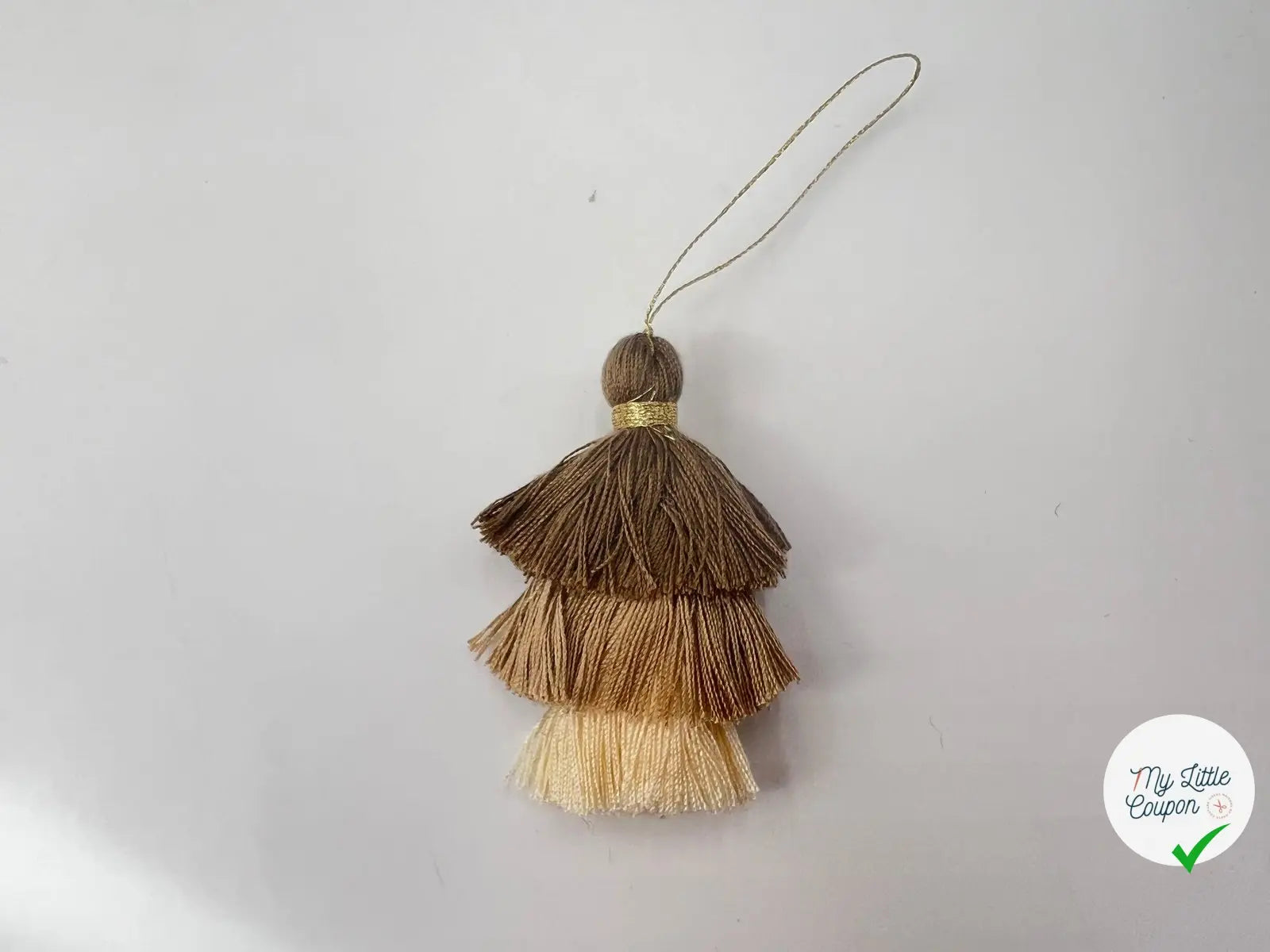 POMPON TRIPLE BEIGE 7CM - My Little Coupon - tissu - coudre