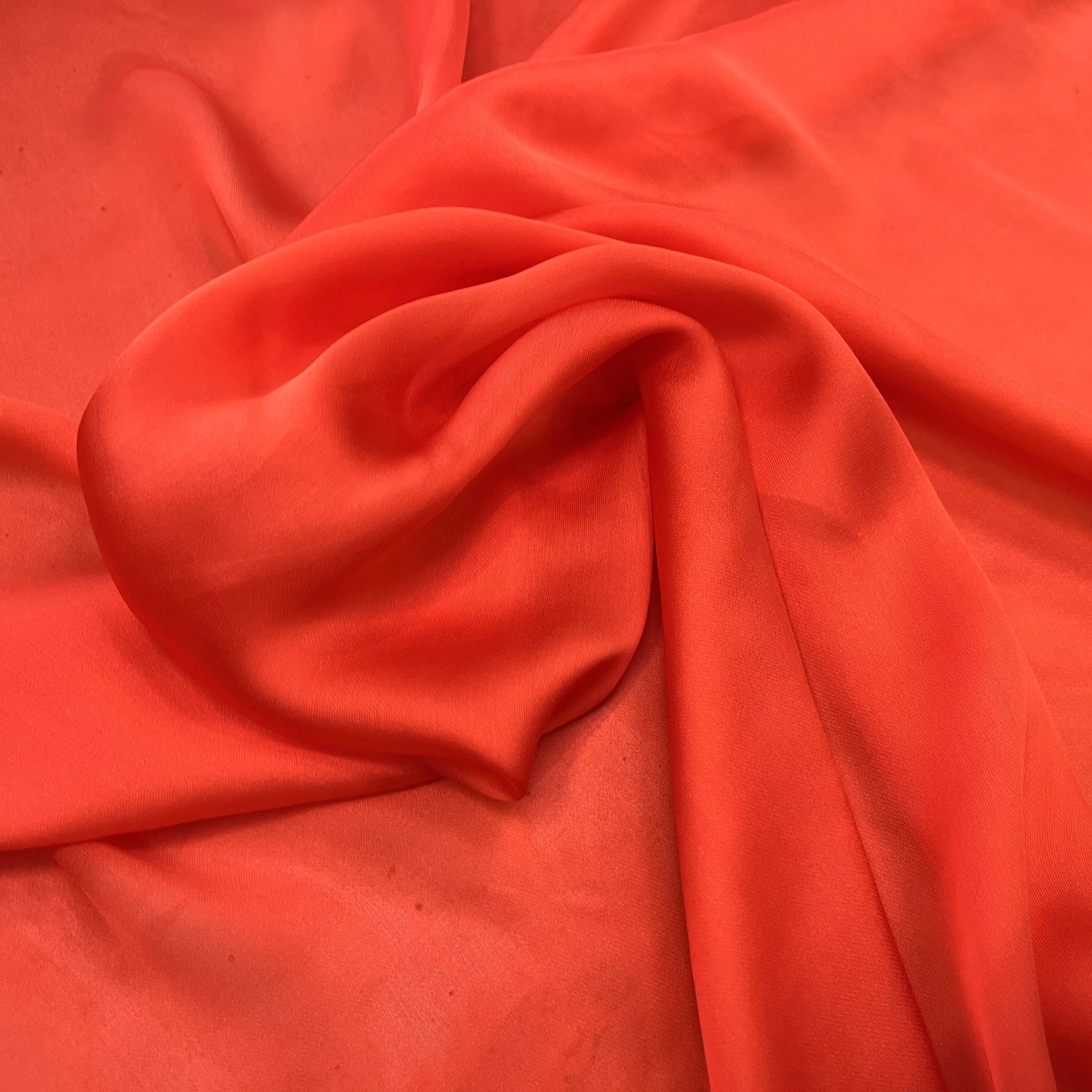 PONGÉ 100% SOIE ORANGE - My Little Coupon