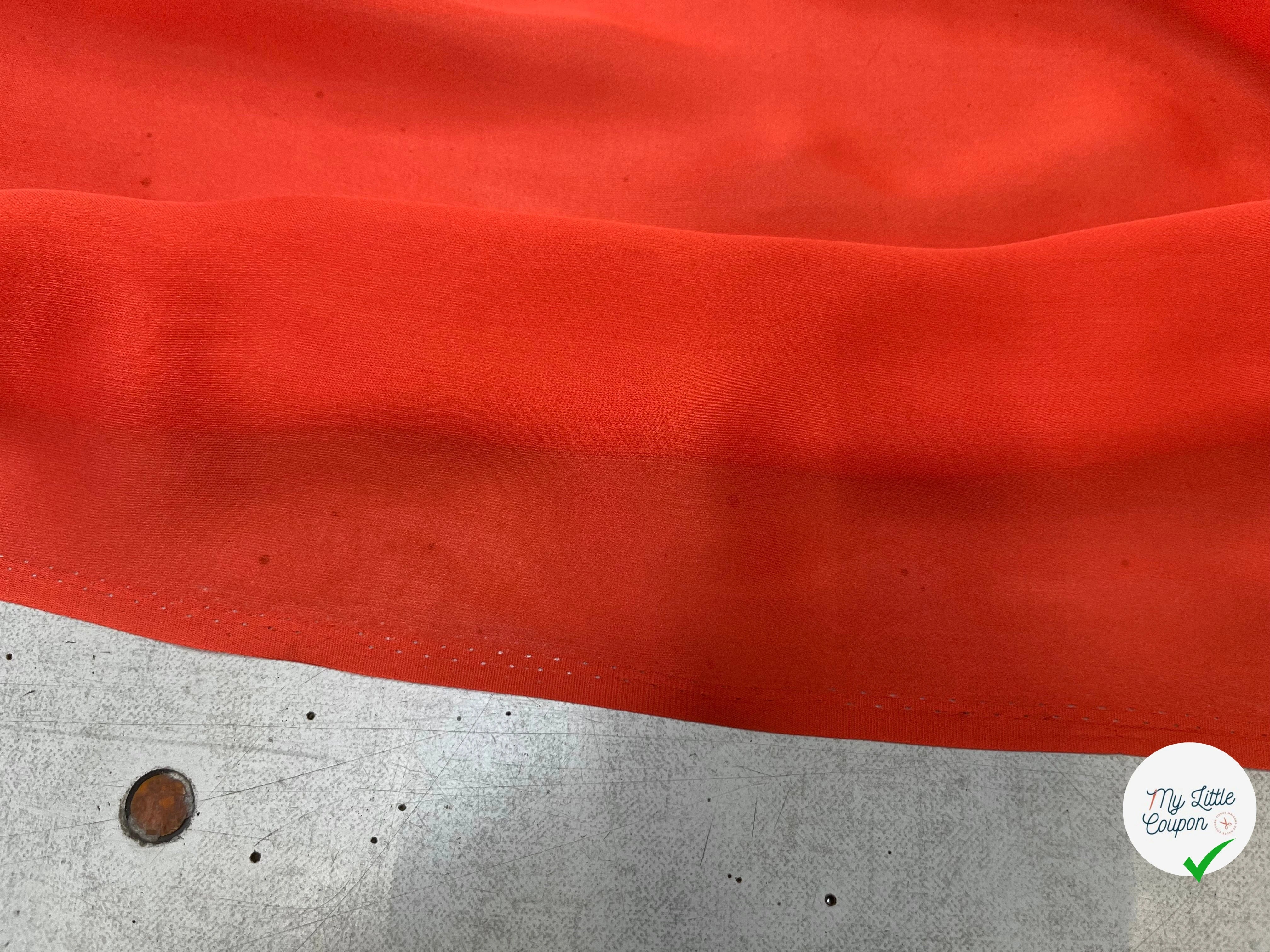 PONGÉ 100% SOIE ORANGE - My Little Coupon