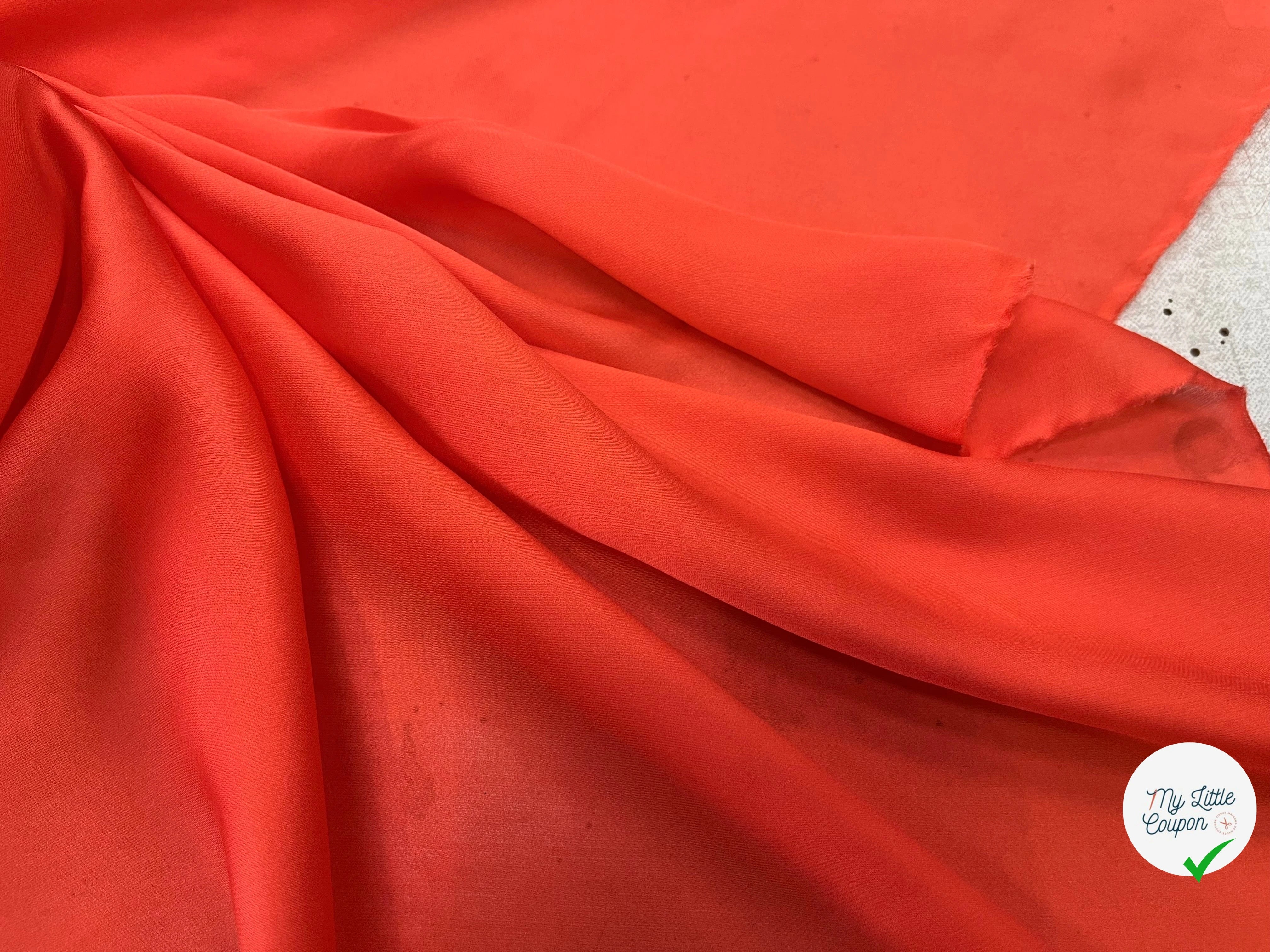 PONGÉ 100% SOIE ORANGE - My Little Coupon