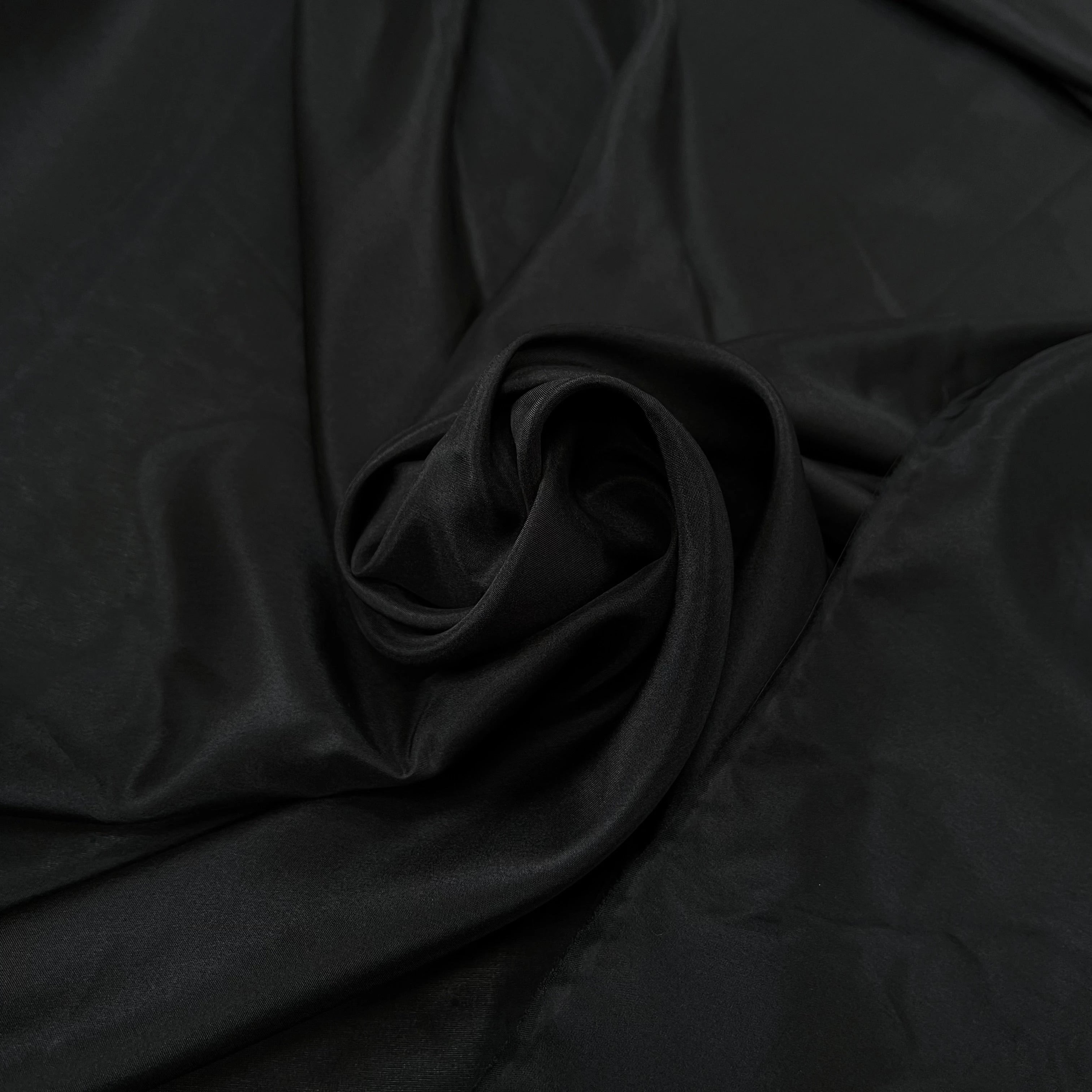 PONGÉ DE SOIE MARINE NOIR - My Little Coupon