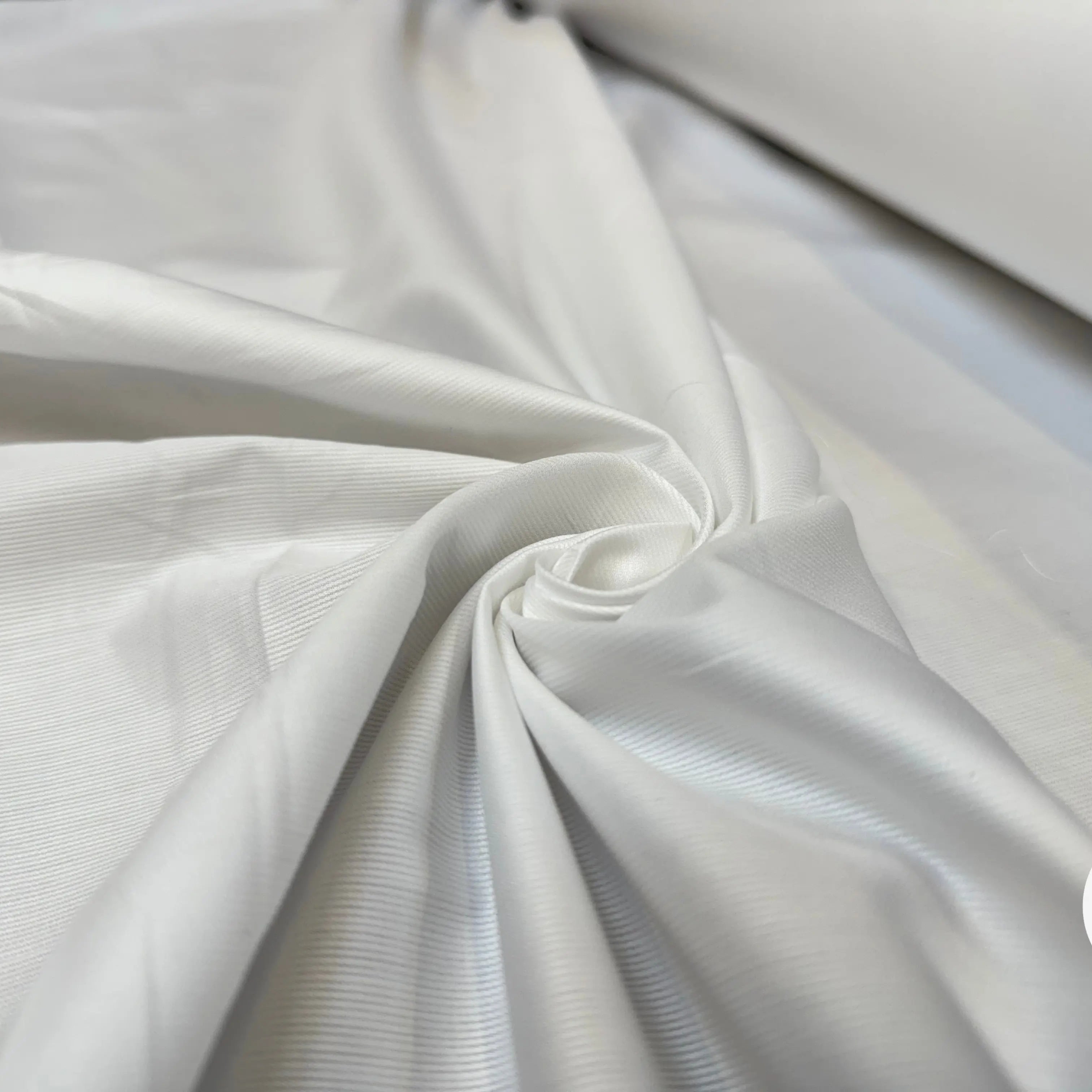 POPELINE BLANCHE MINI RAYURES HORIZONTALES - My Little Coupon