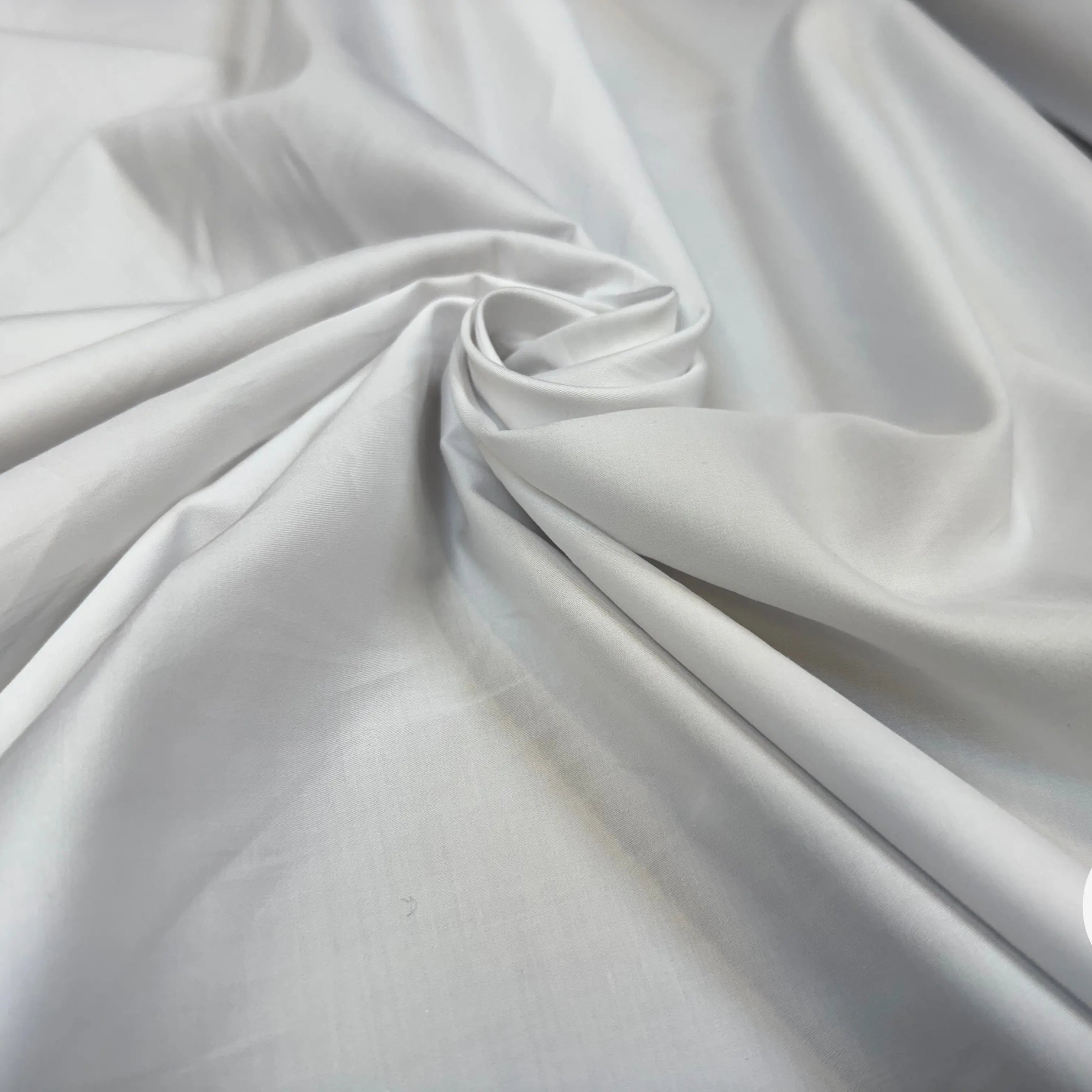 POPELINE BLANCHE SIMPLE EFFET PEAU DE PECHE - My Little Coupon