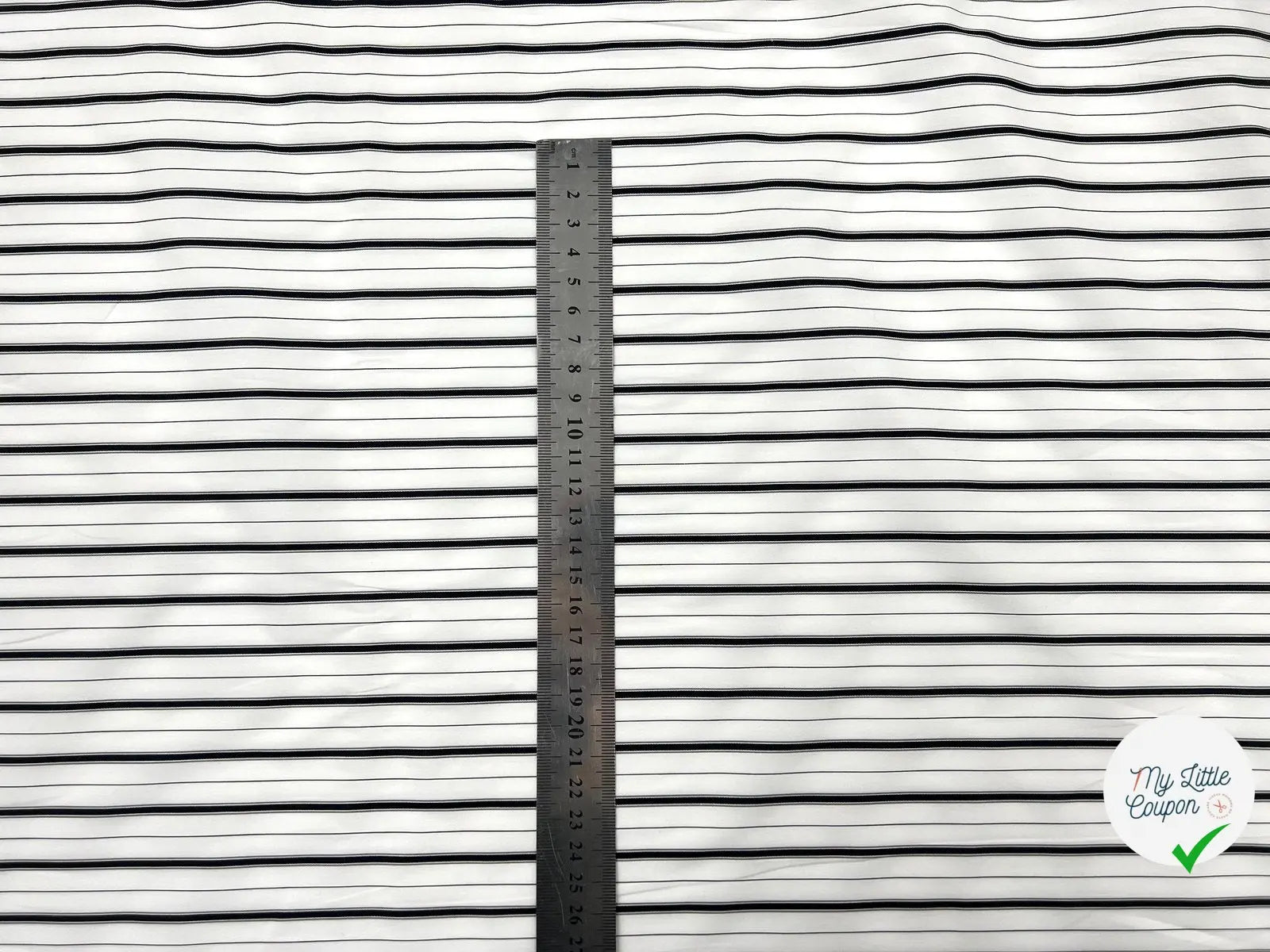 TISSU CHEMISE TISSÉ TEINT BLACK WHITE RAYURES SERTIES - My Little Coupon - tissu - coudre