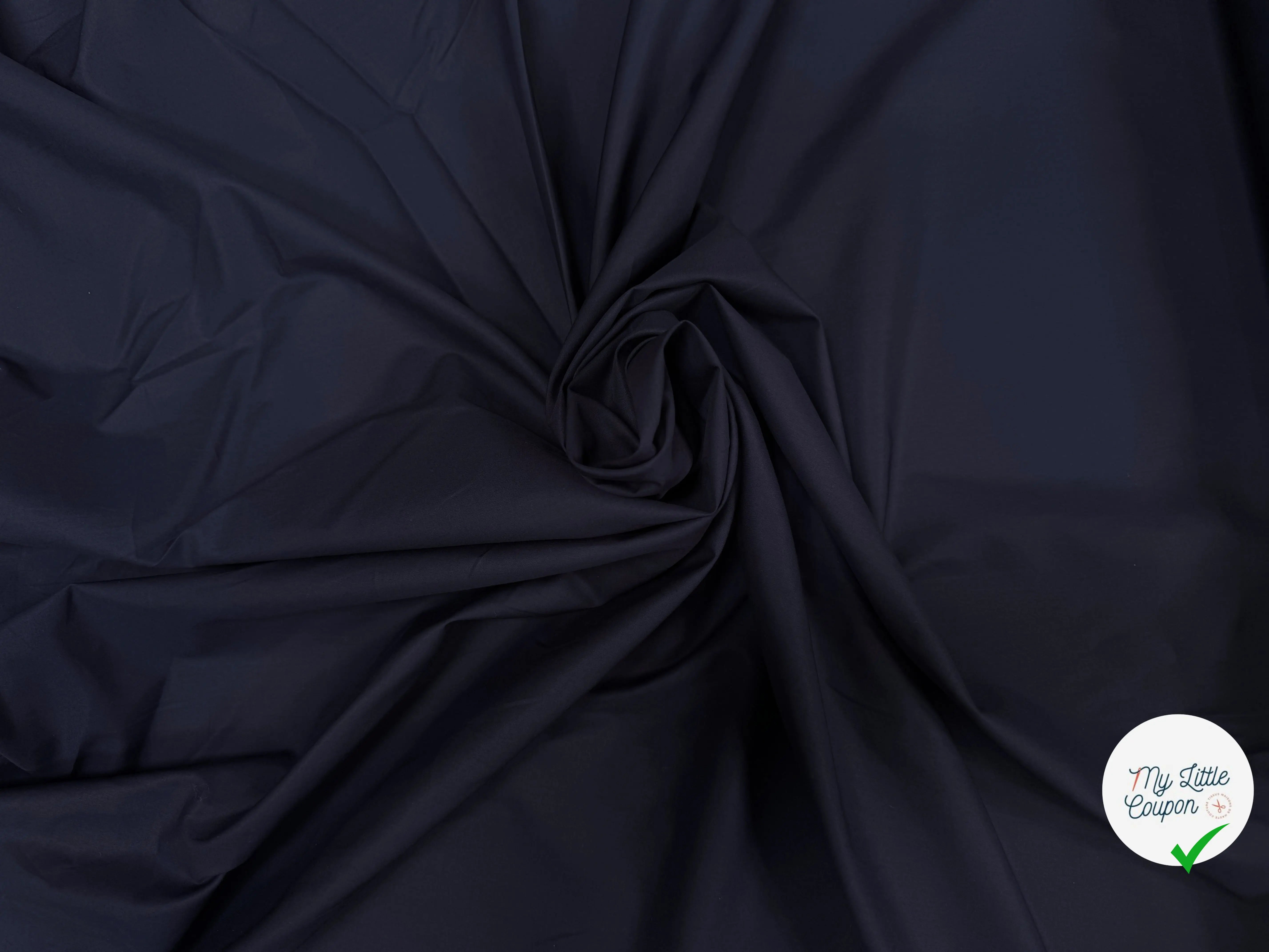 POPELINE CHIC COTON BLEU - My Little Coupon