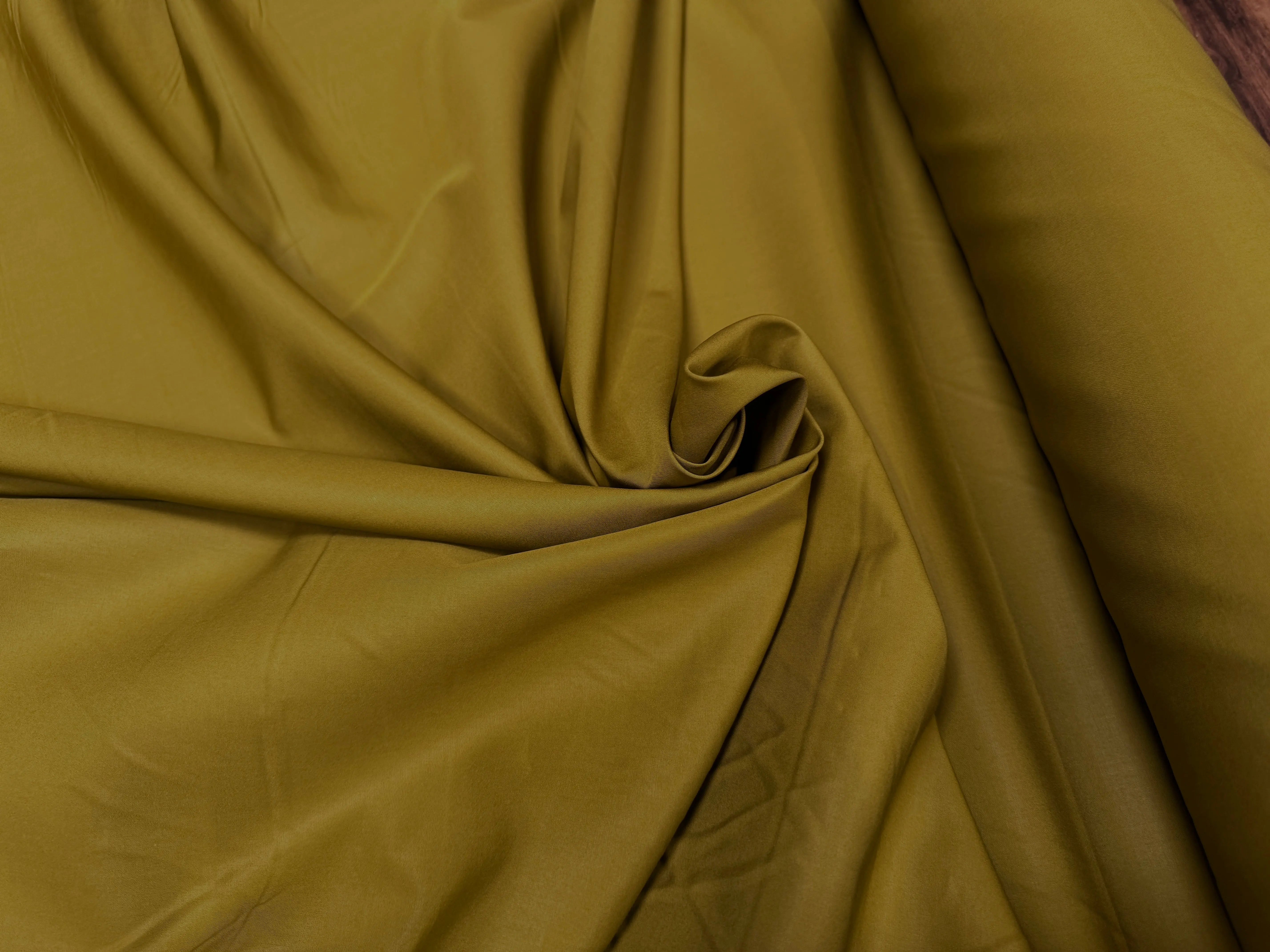 POPELINE CHIC COTON OLIVE MOUTARDE - My Little Coupon