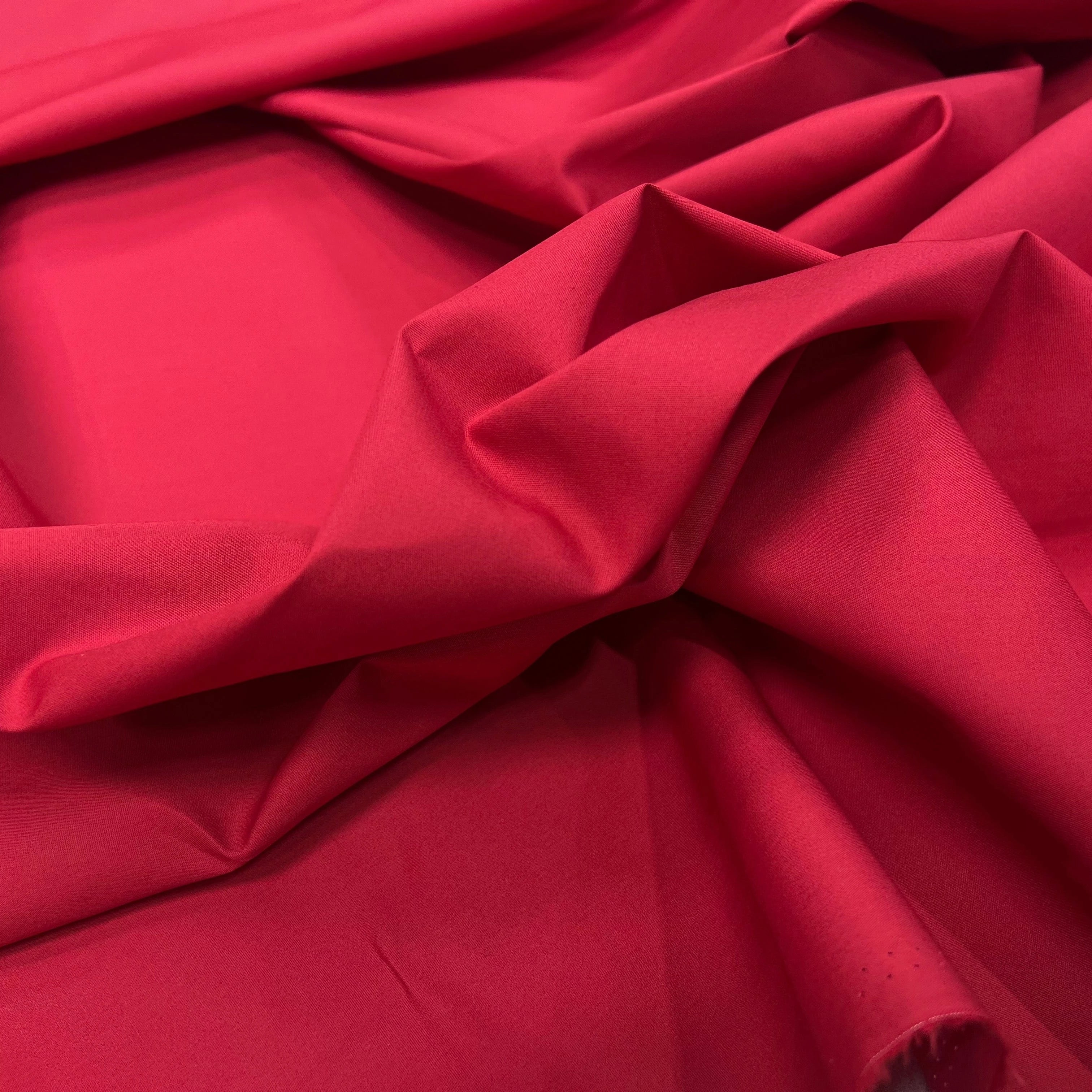POPELINE COTON MERCERISE GRIOTTE LAIZE 150 - My Little Coupon