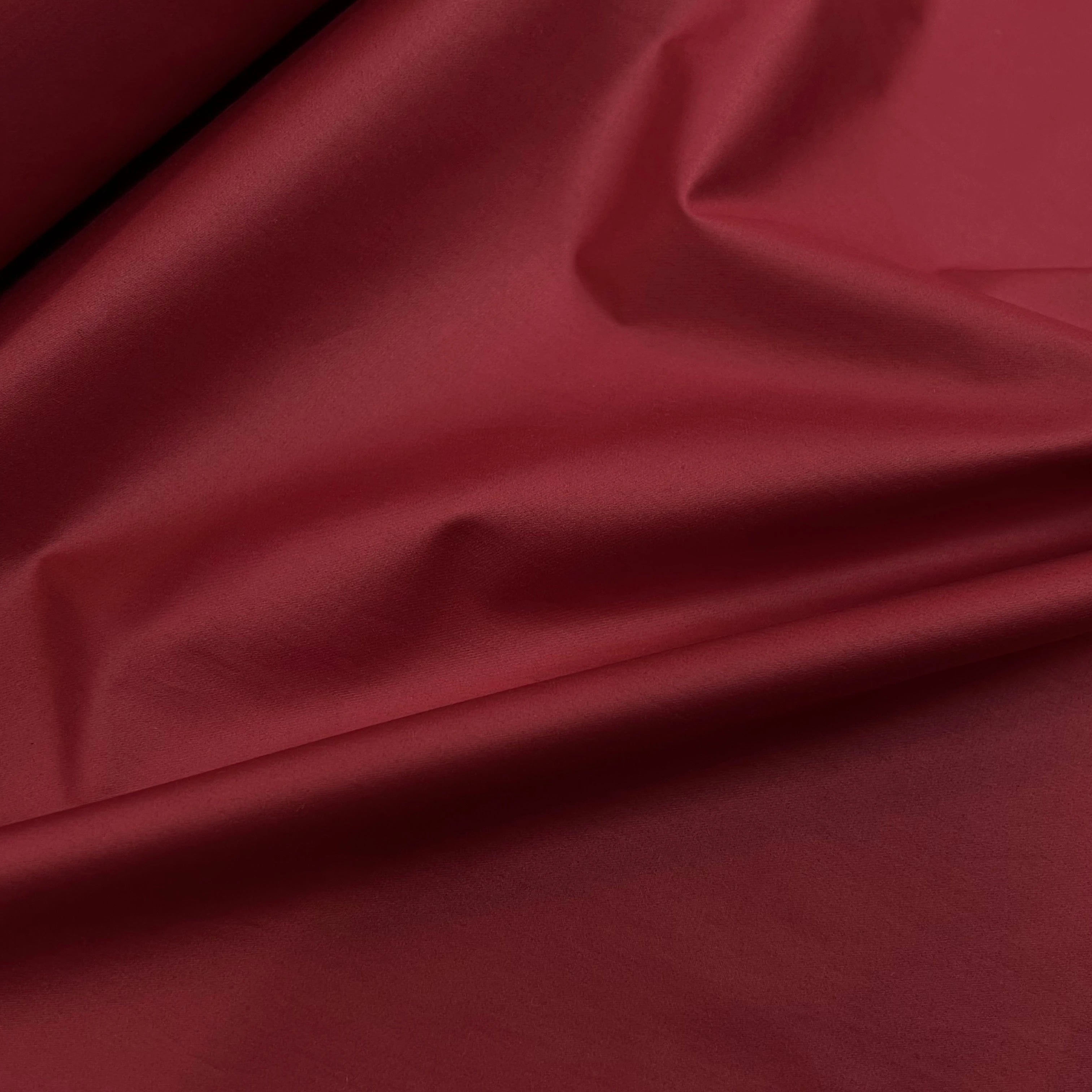 POPELINE COTON SATINÉE COTON BUNNY ROUGE SUPERBE ÉFFET CRAQUANT 100% COTON - My Little Coupon