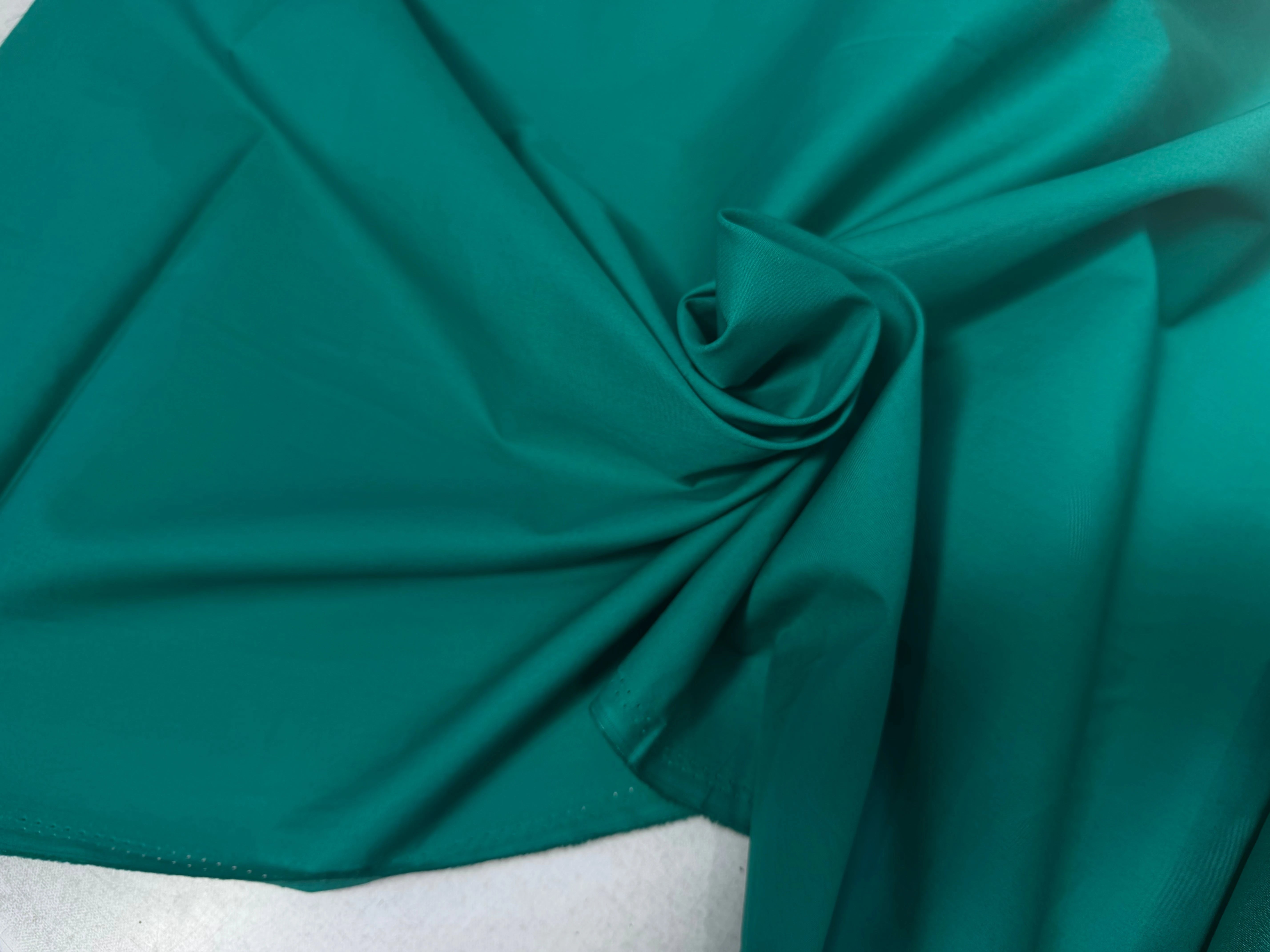 POPELINE COTON VERT LAIZE 150 - My Little Coupon