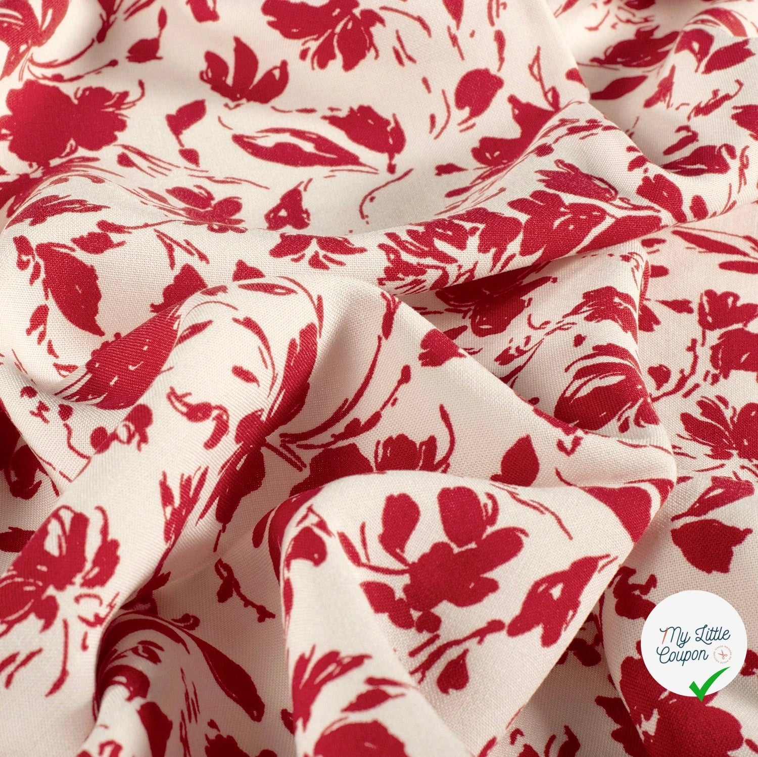 POPELINE DE BAMBOU FLOWERS 1 - My Little Coupon